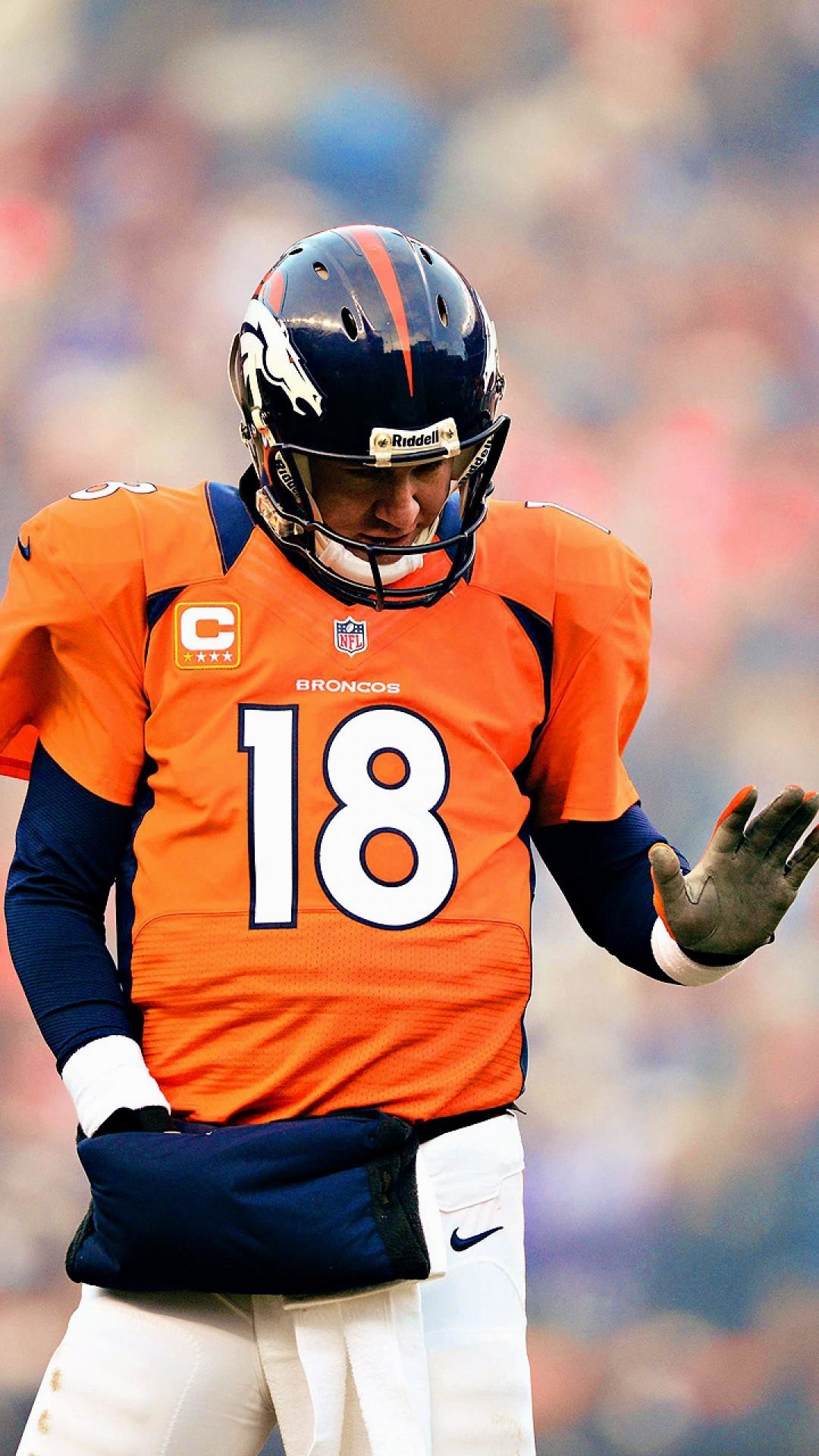 Peyton Manning, Denver Broncos, NFL, Football americano, wallpaper iPhone 5S