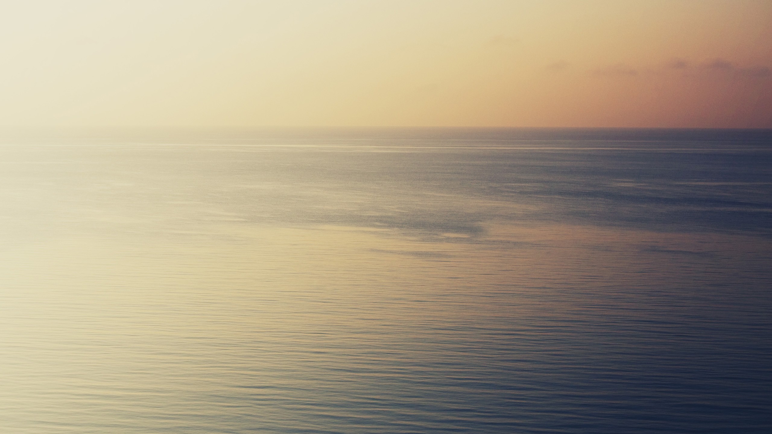 Mare, Orizzonte, Tramonto, Calma, 2560x1440, sfondo per PC