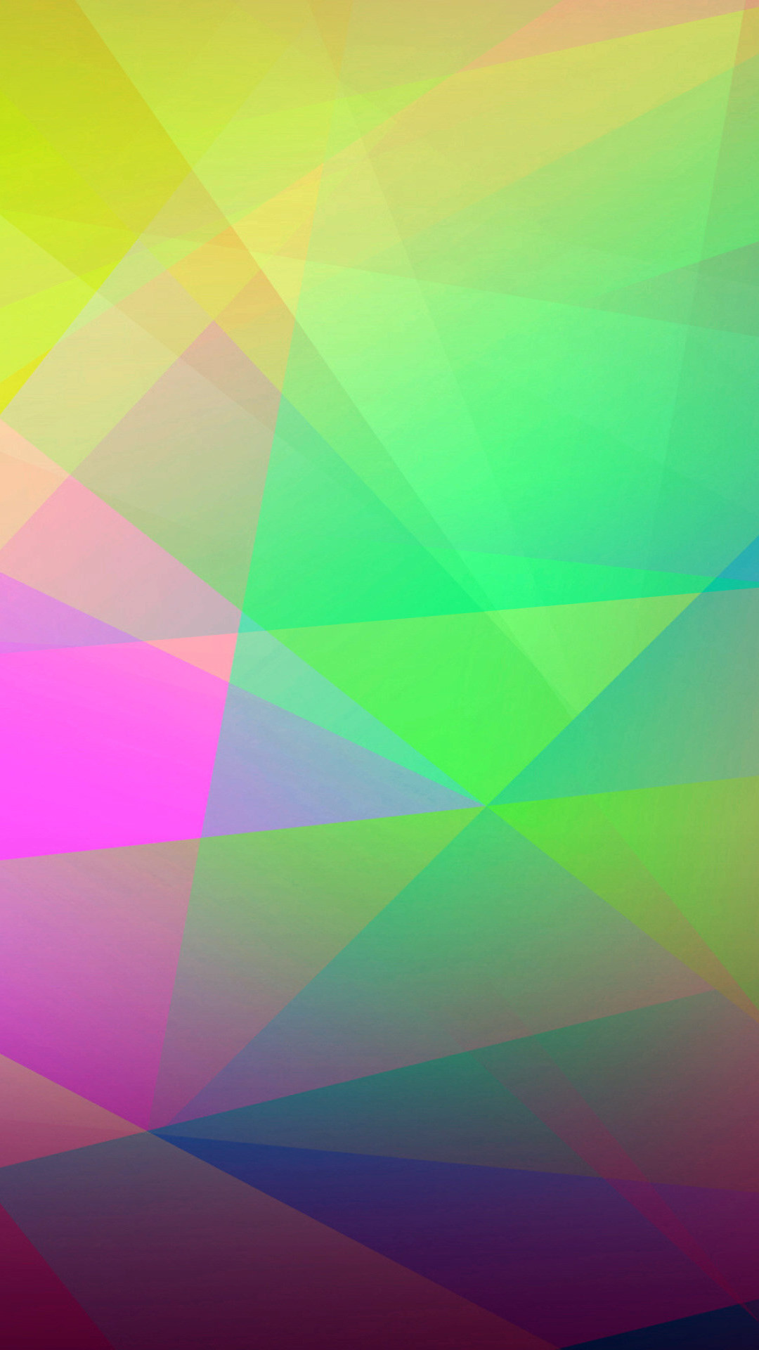 Poligoni, Astratto, Verde, Rosa, Full HD, sfondo iPhone 6 Plus