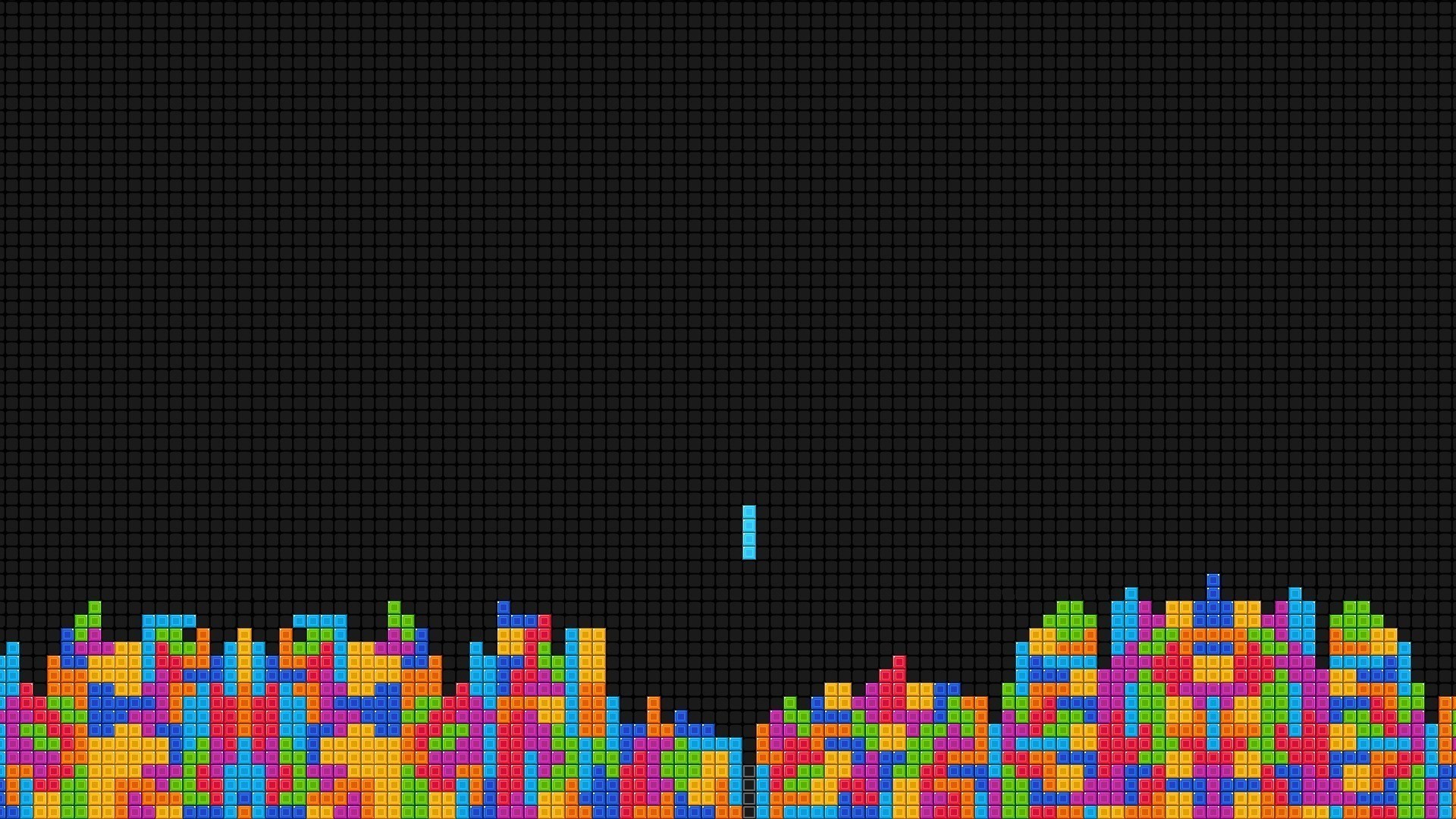 Tetris, Blocchi, Pixel art, Multicolore, Full HD, sfondo per portatile