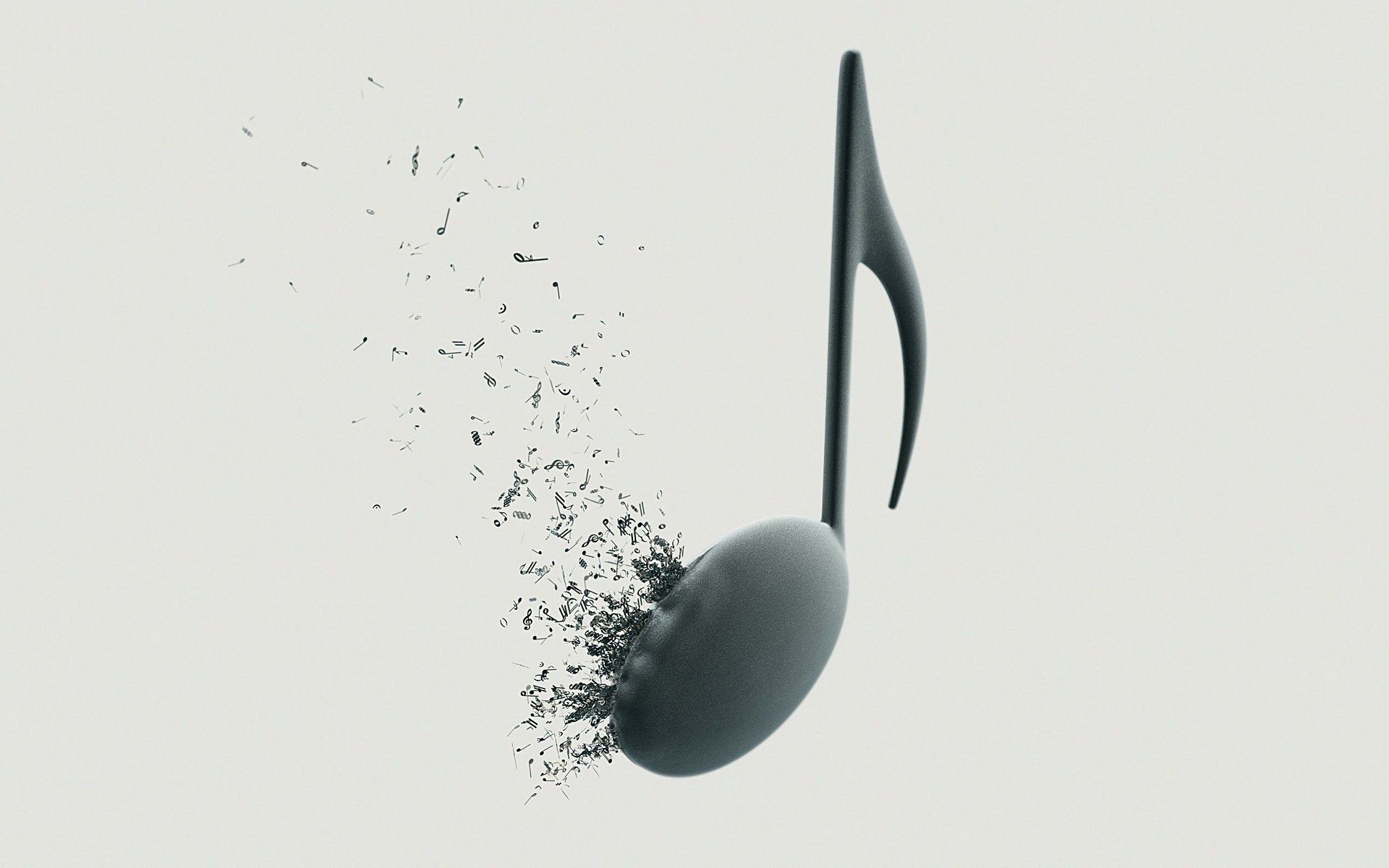 Nota musicale, Dissolvenza, Minimalista, 1920x1200, sfondo MacBook Pro