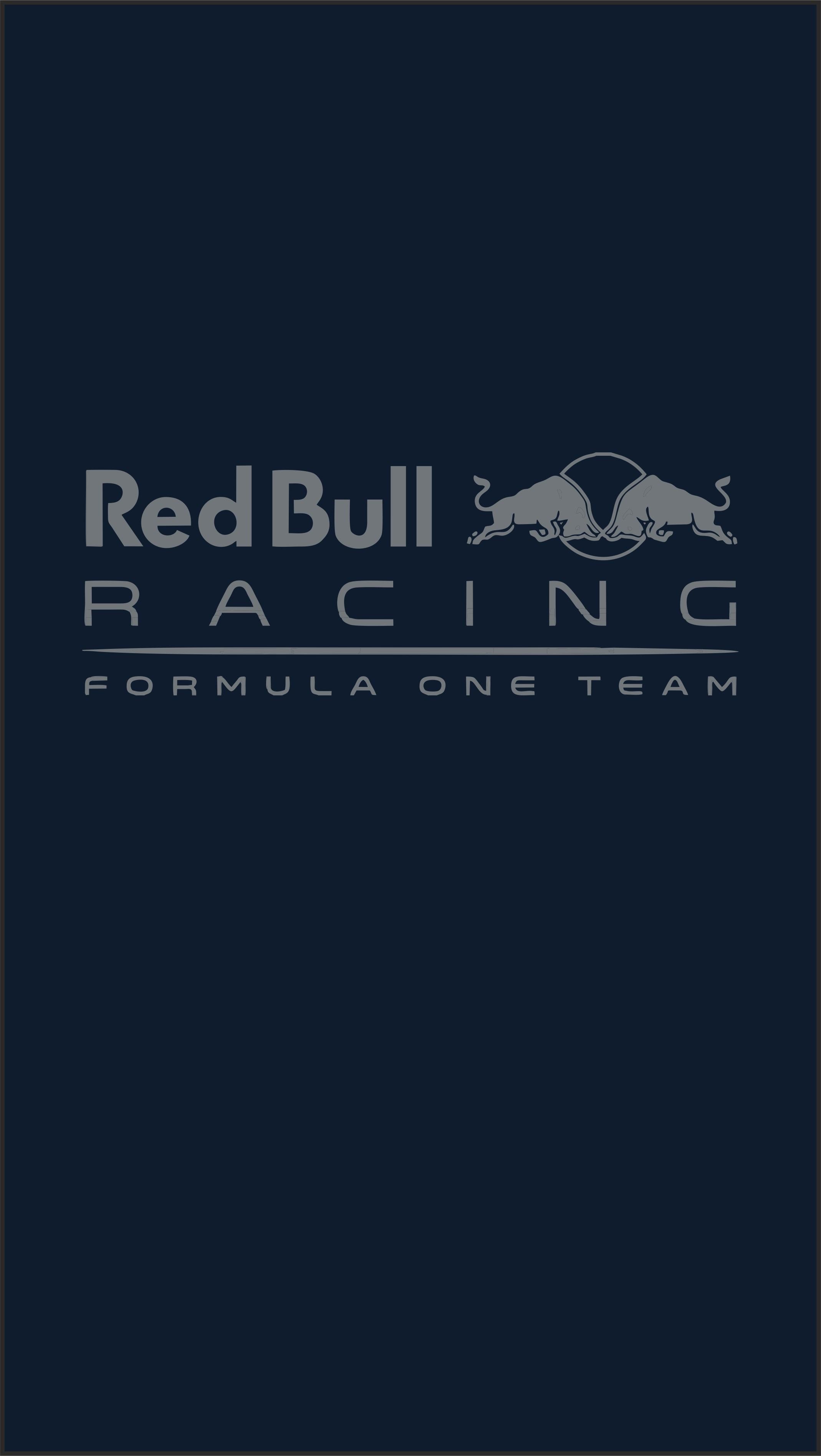 Red Bull Racing, Formula 1, Logo, Sfondo blu scuro, QHD+, schermata di blocco del cellulare