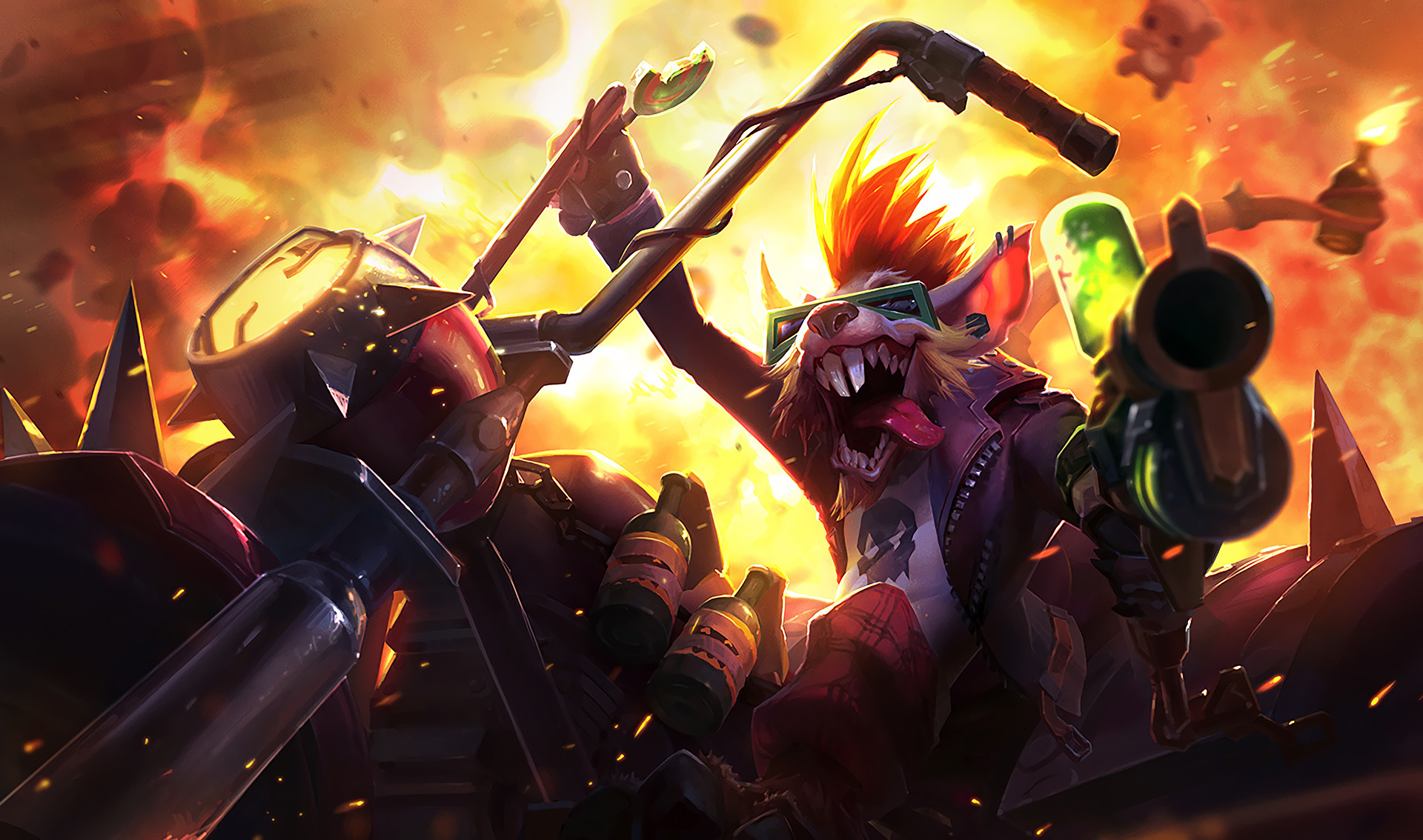 Twitch, League of Legends, Esplosione, Arte ufficiale, Full HD, sfondo Windows 11