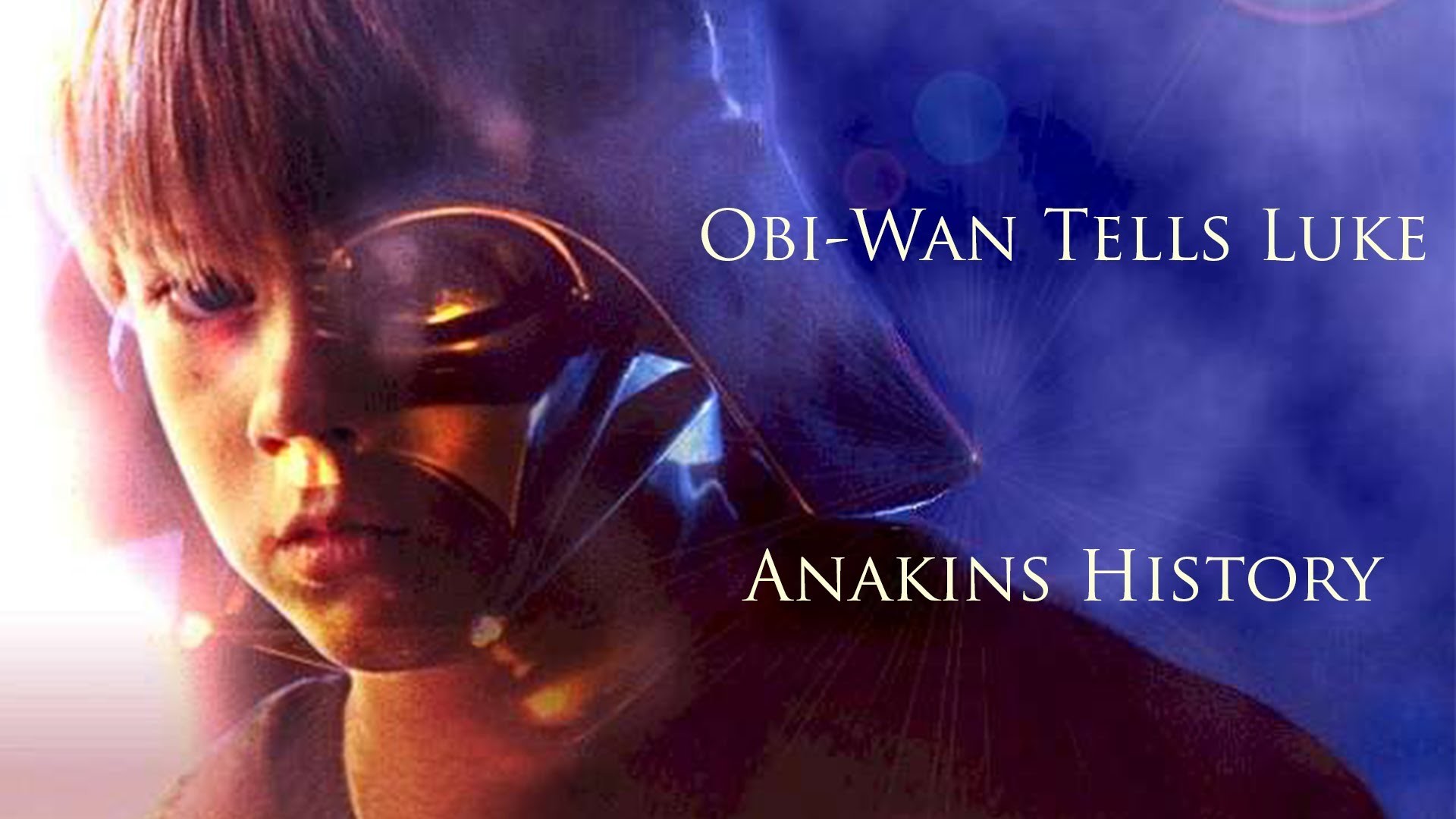 Anakin Skywalker, Darth Vader, Star Wars, Doppia esposizione, Testo, Blu, sfondo 1920x1080 per PC