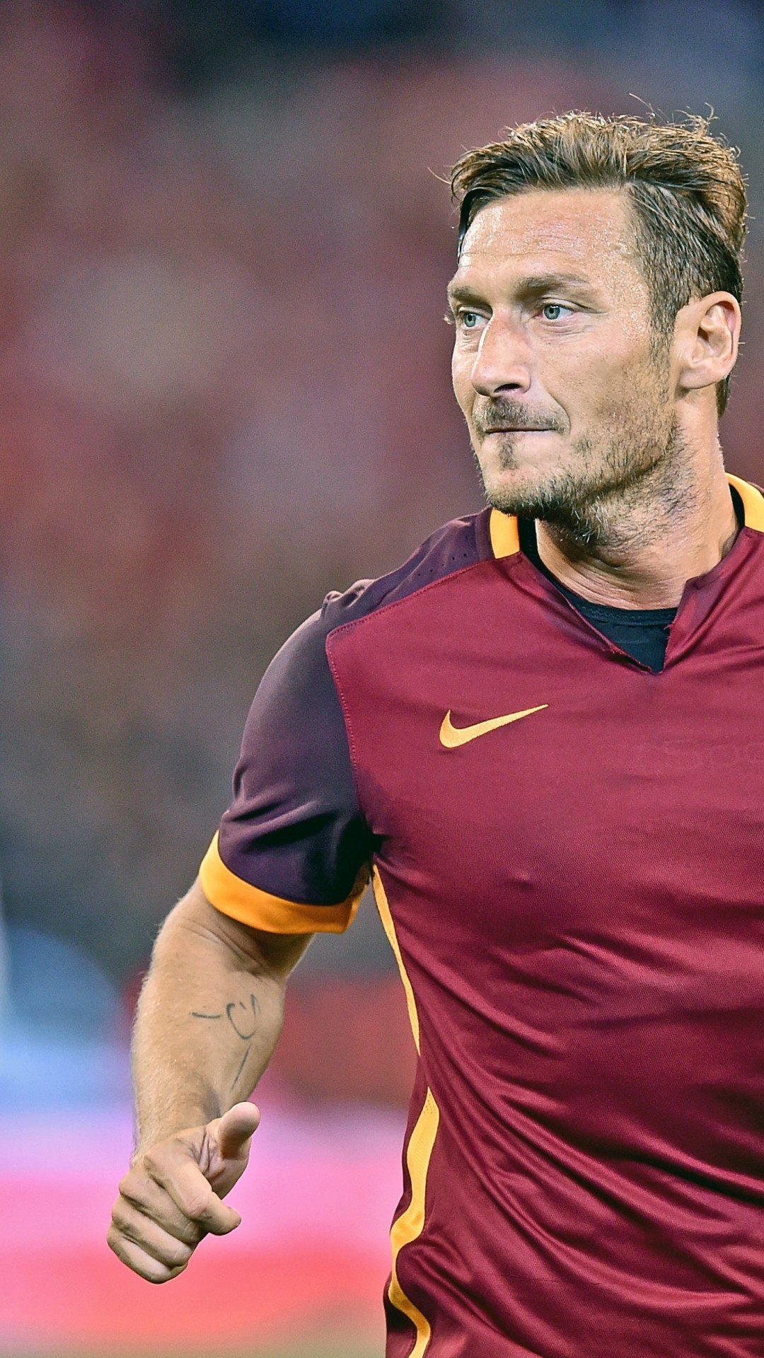 Francesco Totti, AS Roma, Calciatore, Campo, Full HD, wallpaper per smartphone