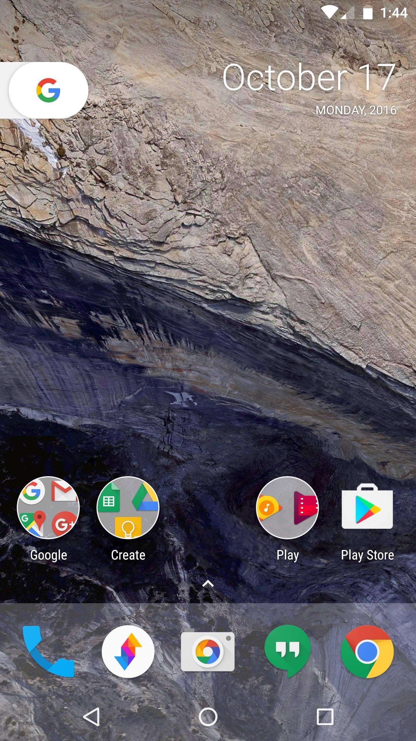 Google Pixel, Schermata home, Android, Vista aerea, QHD+, sfondo per smartphone