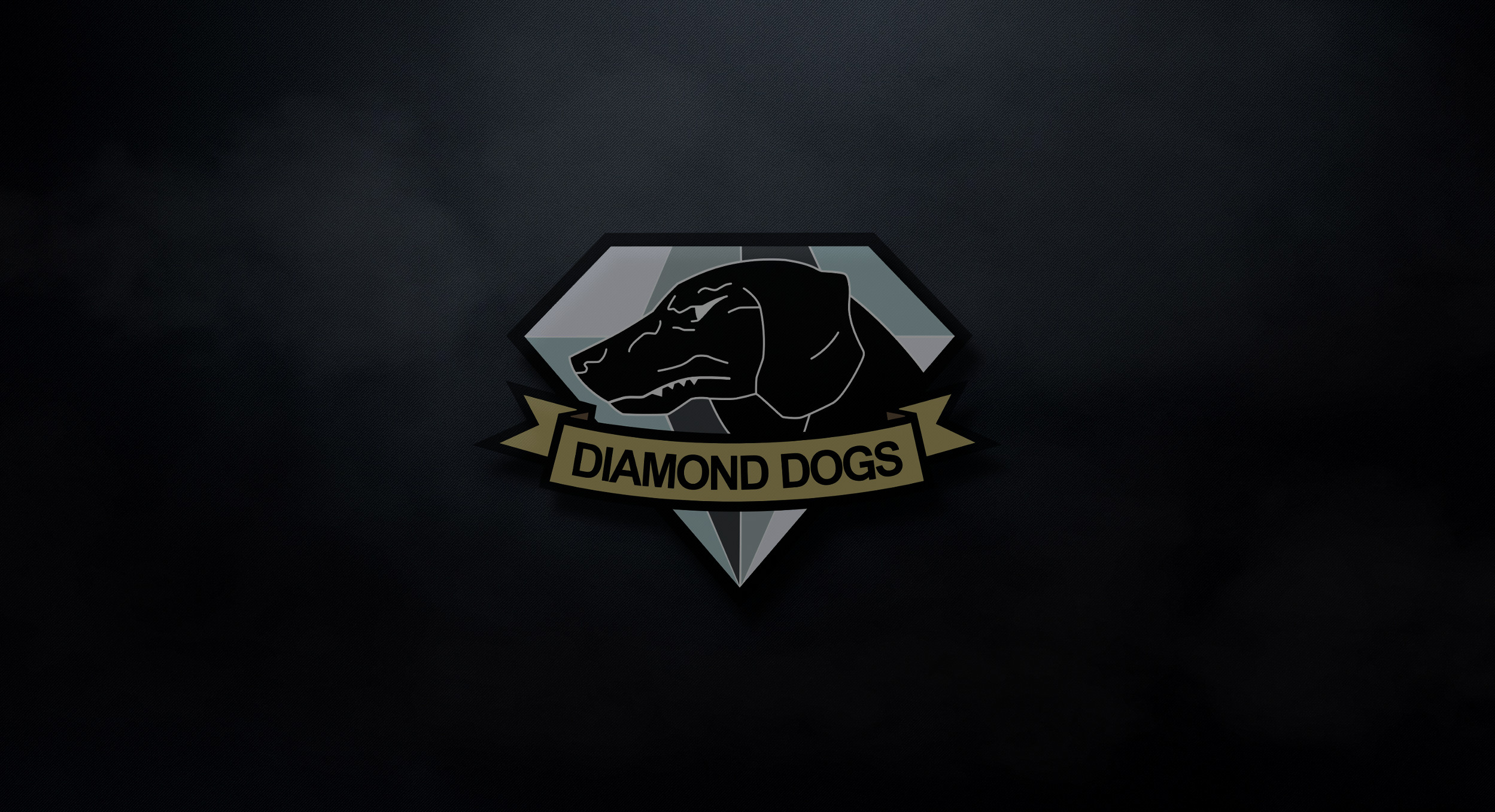 Diamond Dogs, Metal Gear Solid V, Emblema, Sfondo scuro, Full HD, wallpaper desktop