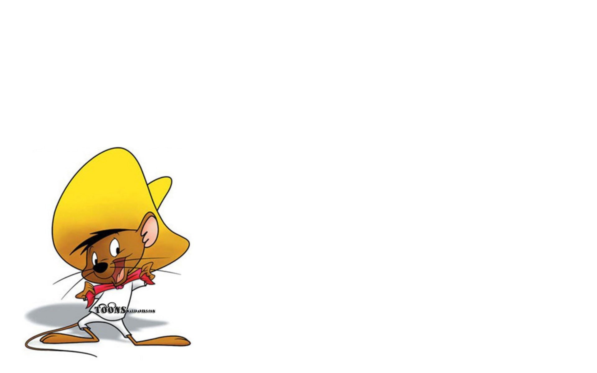 Speedy Gonzales, Looney Tunes, Sfondo bianco, Full HD, wallpaper per computer