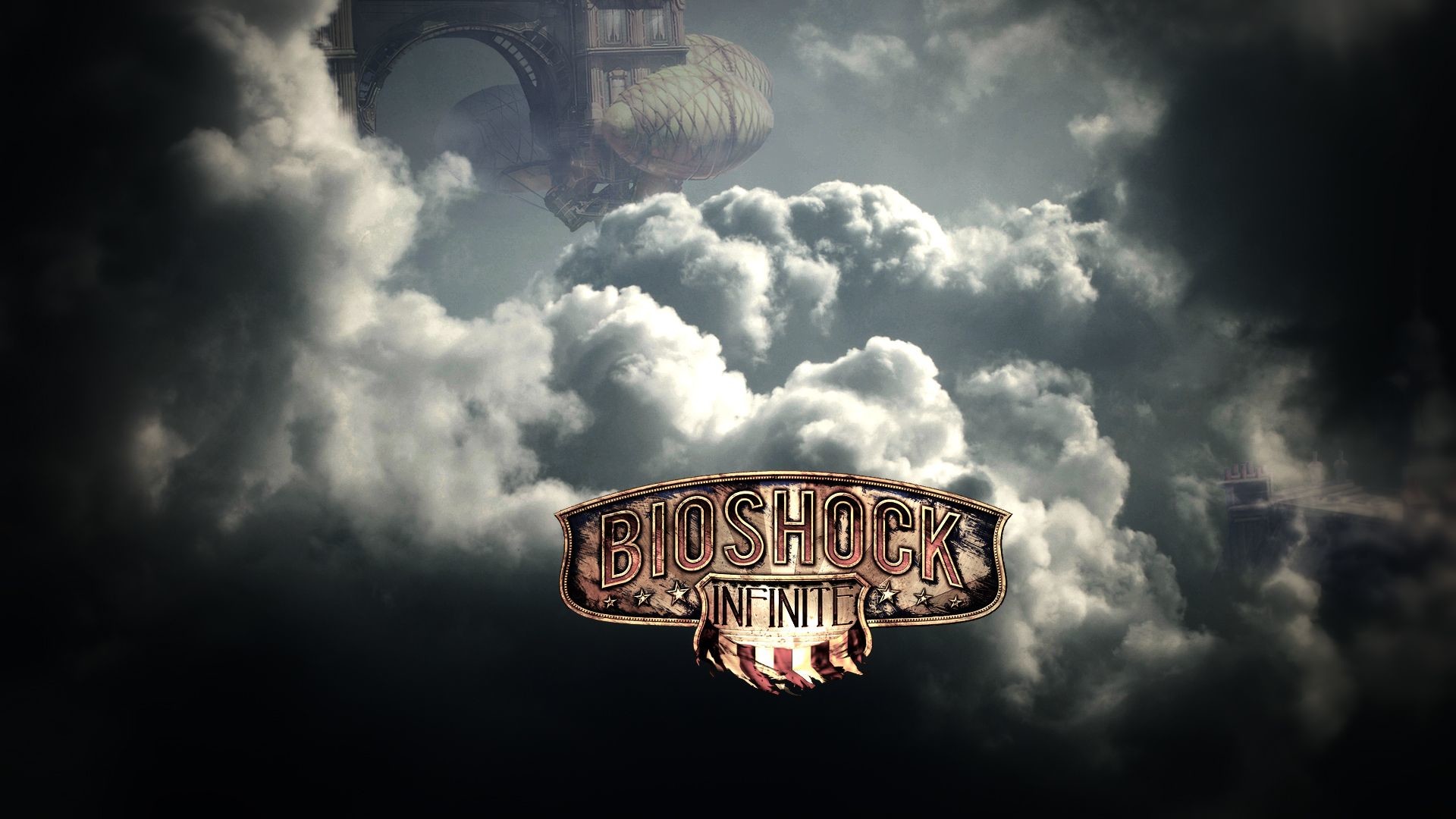 BioShock Infinite, Logo, Nuvole, Columbia, 1920x1080, immagine di sfondo