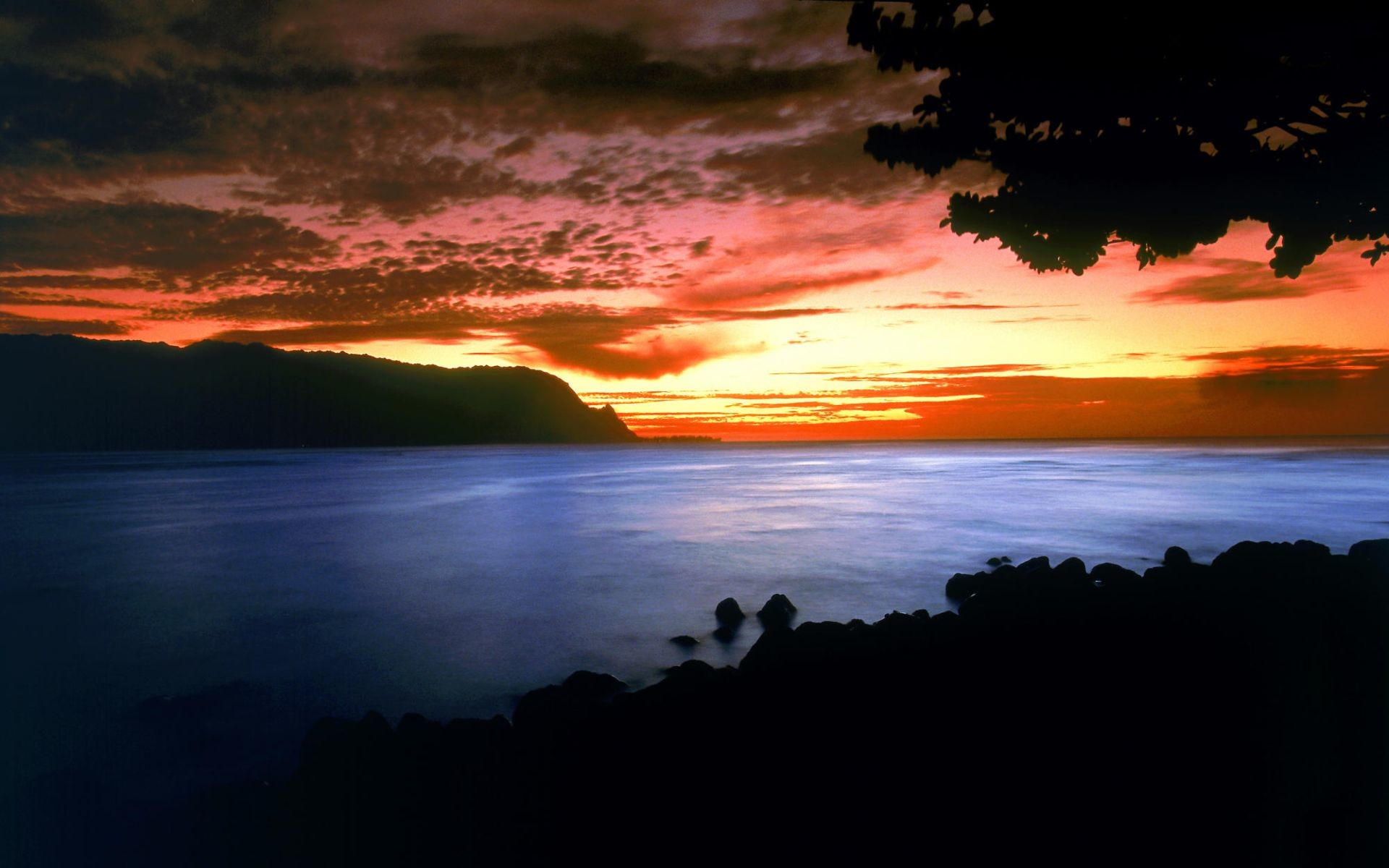 Costa, Baia, Nuvole, Crepuscolo, Full HD, wallpaper per computer
