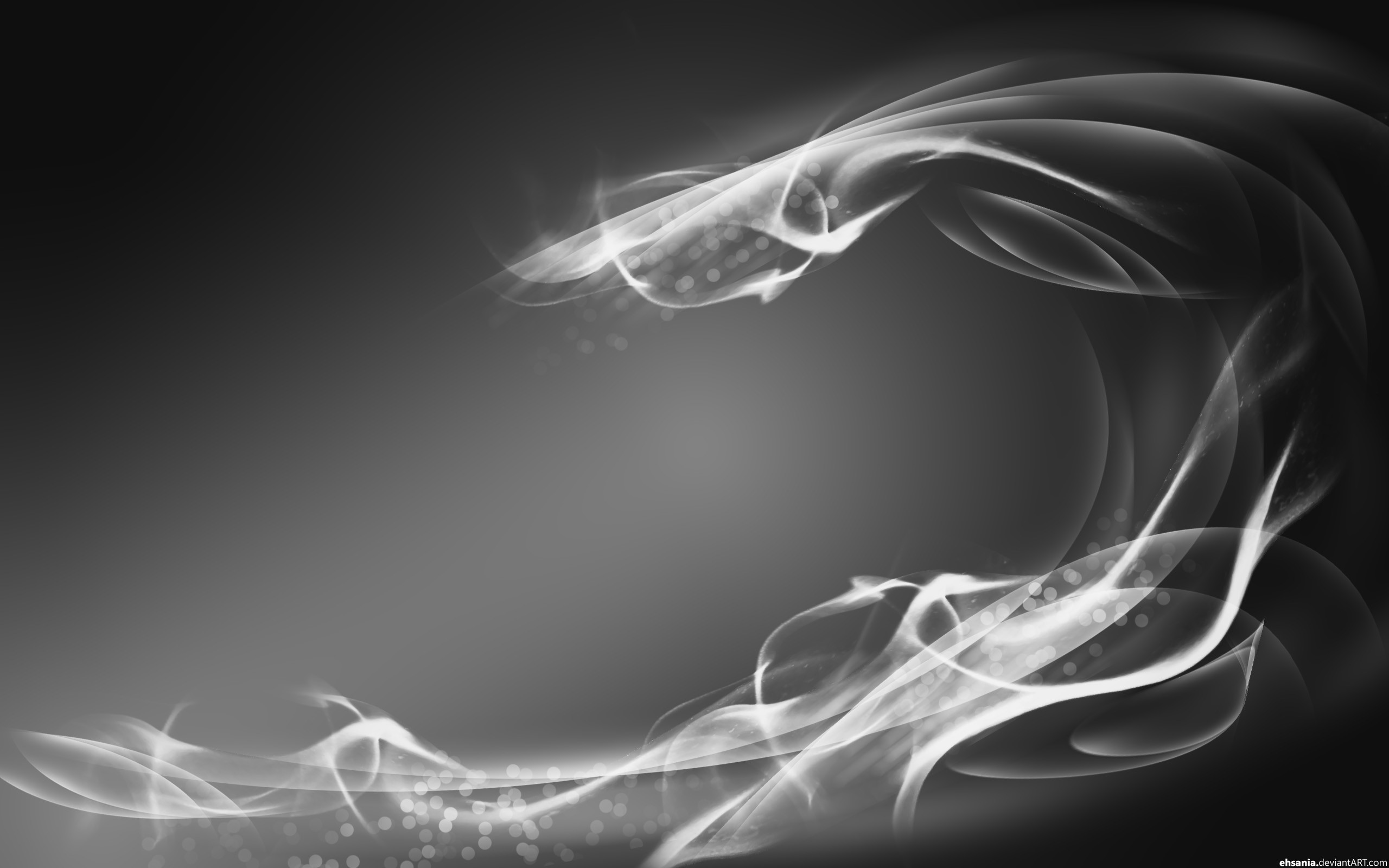 Fumo, Bianco e nero, Astratto, 2560x1600, immagine di sfondo