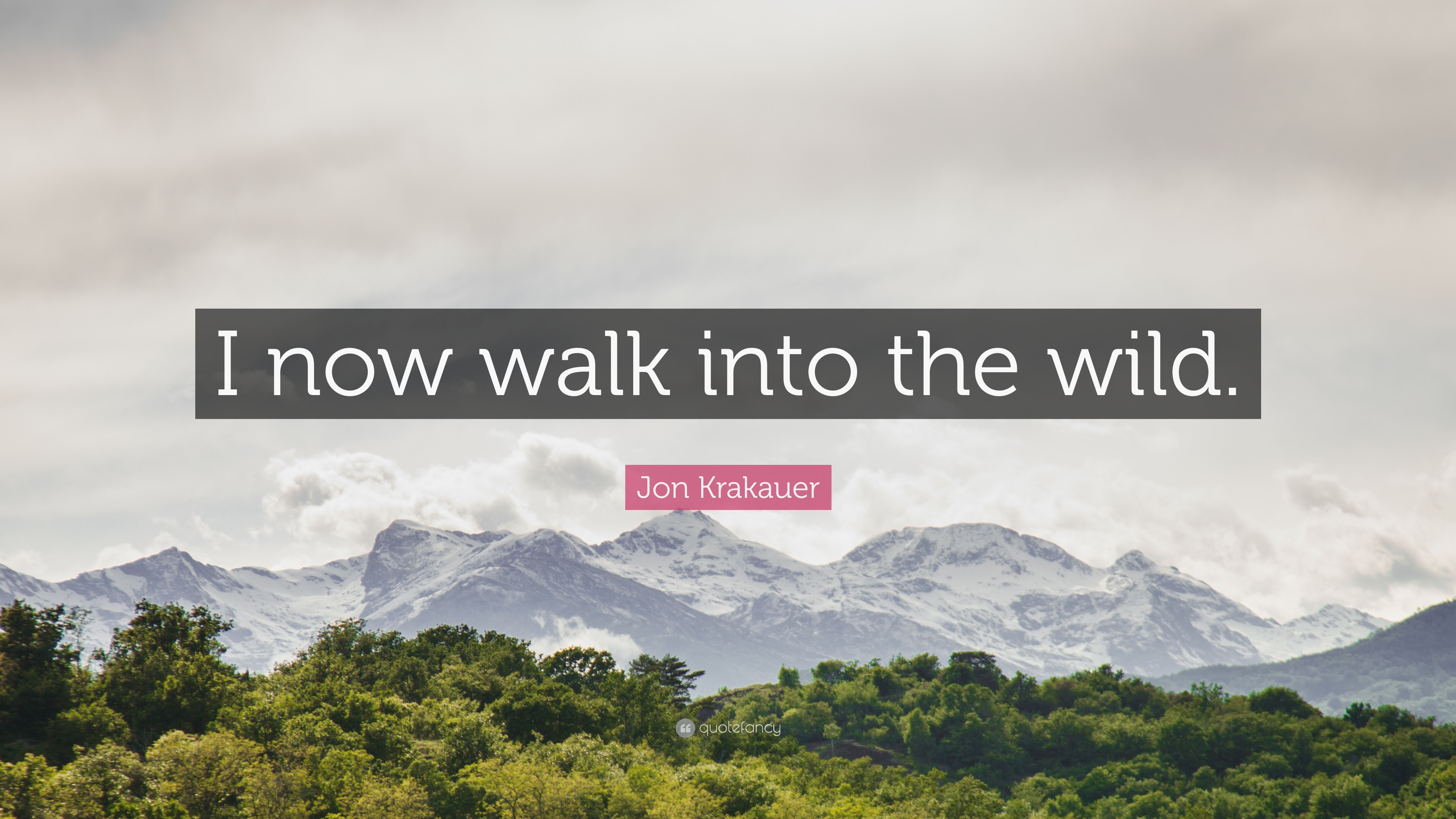 Jon Krakauer, Into the Wild - Nelle terre selvagge, Citazione, Montagne, sfondo widescreen 4K