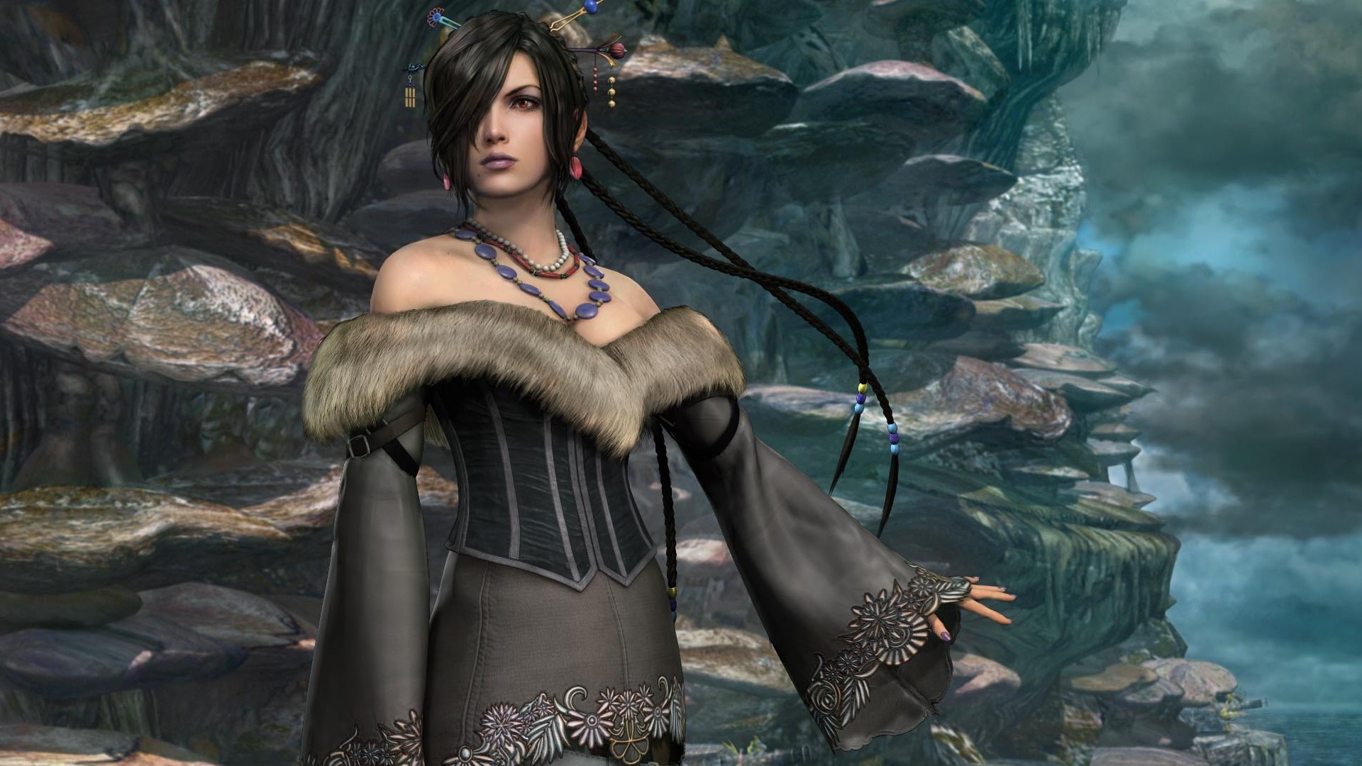 Lulu, Final Fantasy X, Macalania, Ritratto, Full HD, sfondo desktop