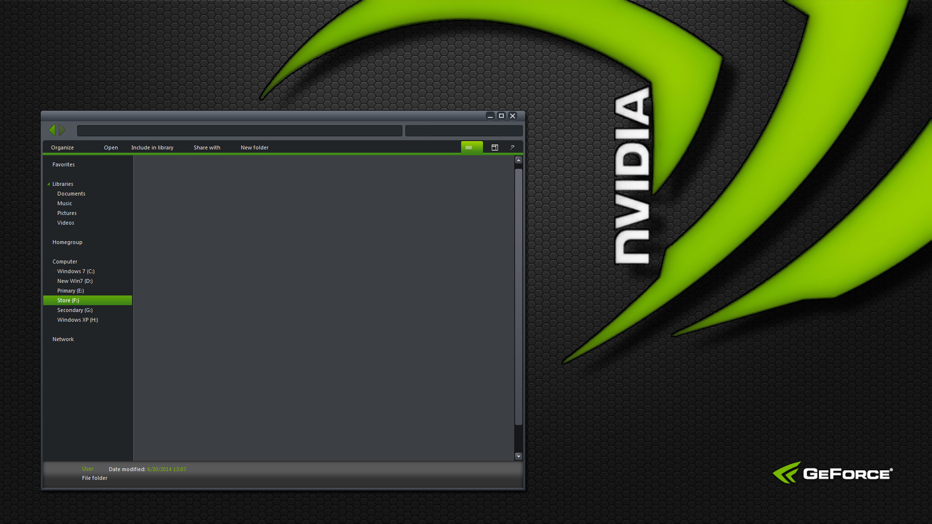 Nvidia, GeForce, Interfaccia, Verde, Full HD, sfondo desktop