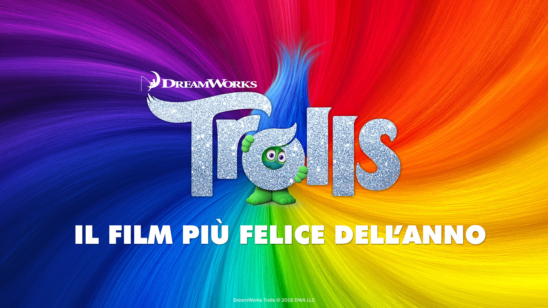 Trolls, DreamWorks, Arcobaleno, Locandina, Full HD, sfondo desktop