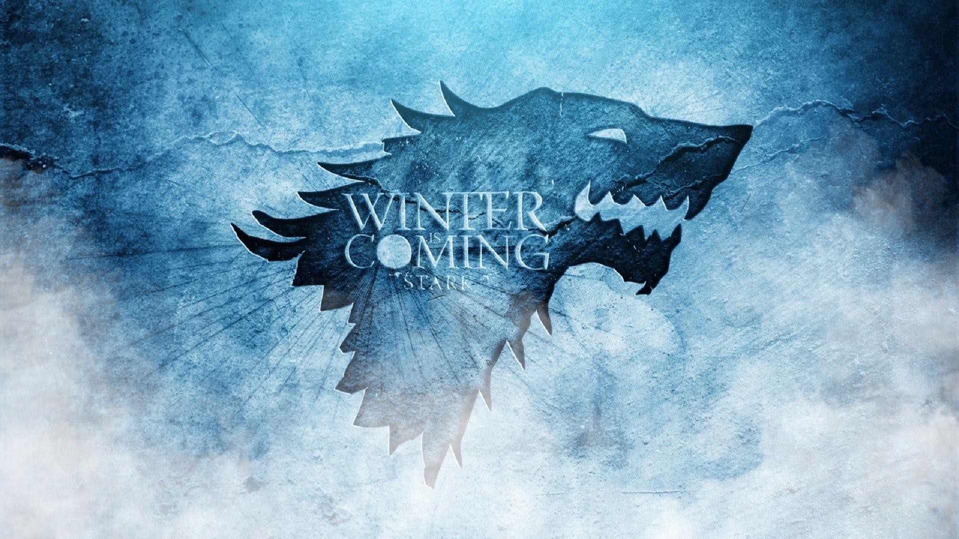 Metalupo, Casata Stark, L'inverno sta arrivando, Il Trono di Spade, Blu, sfondo Full HD per PC