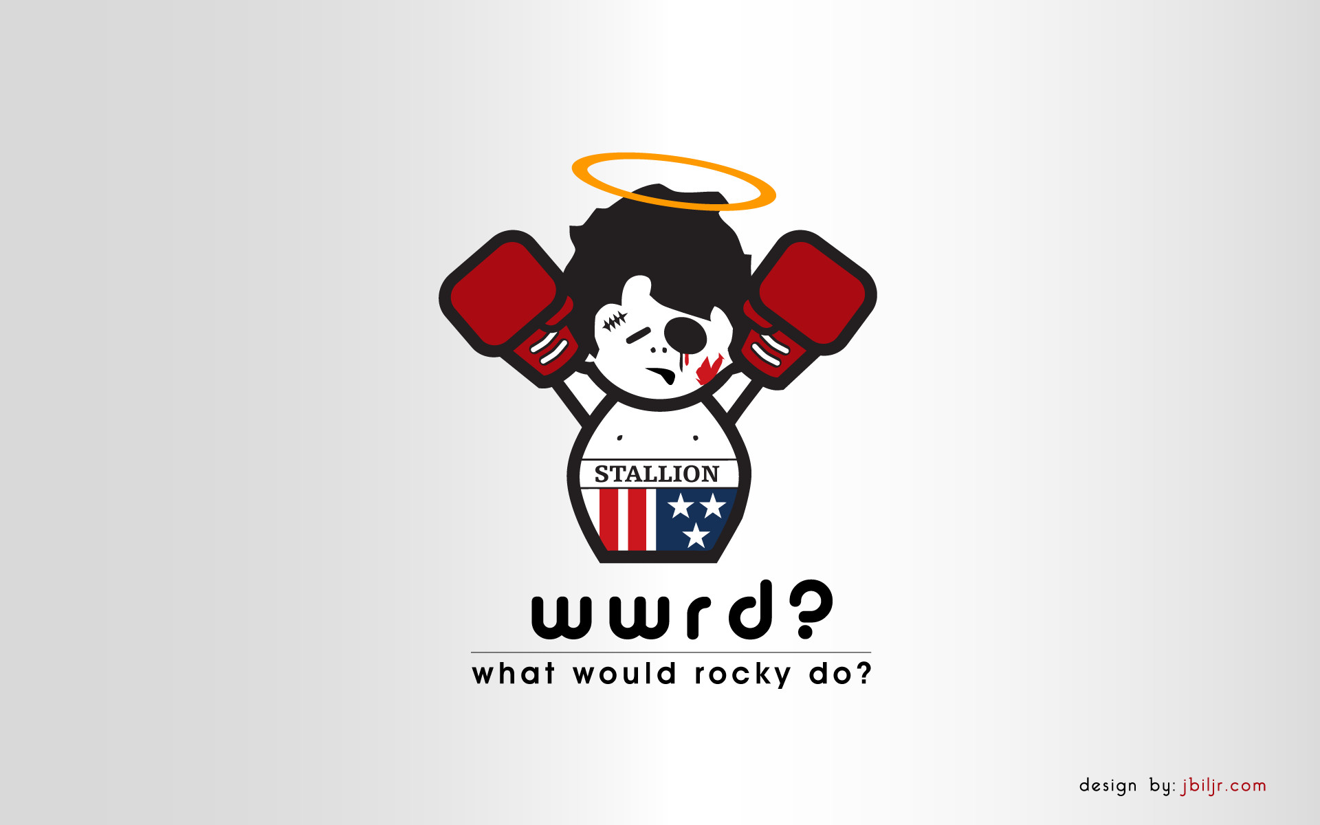 Rocky Balboa, What would Rocky do, Italian Stallion, Guantoni, Illustrazione, sfondo desktop