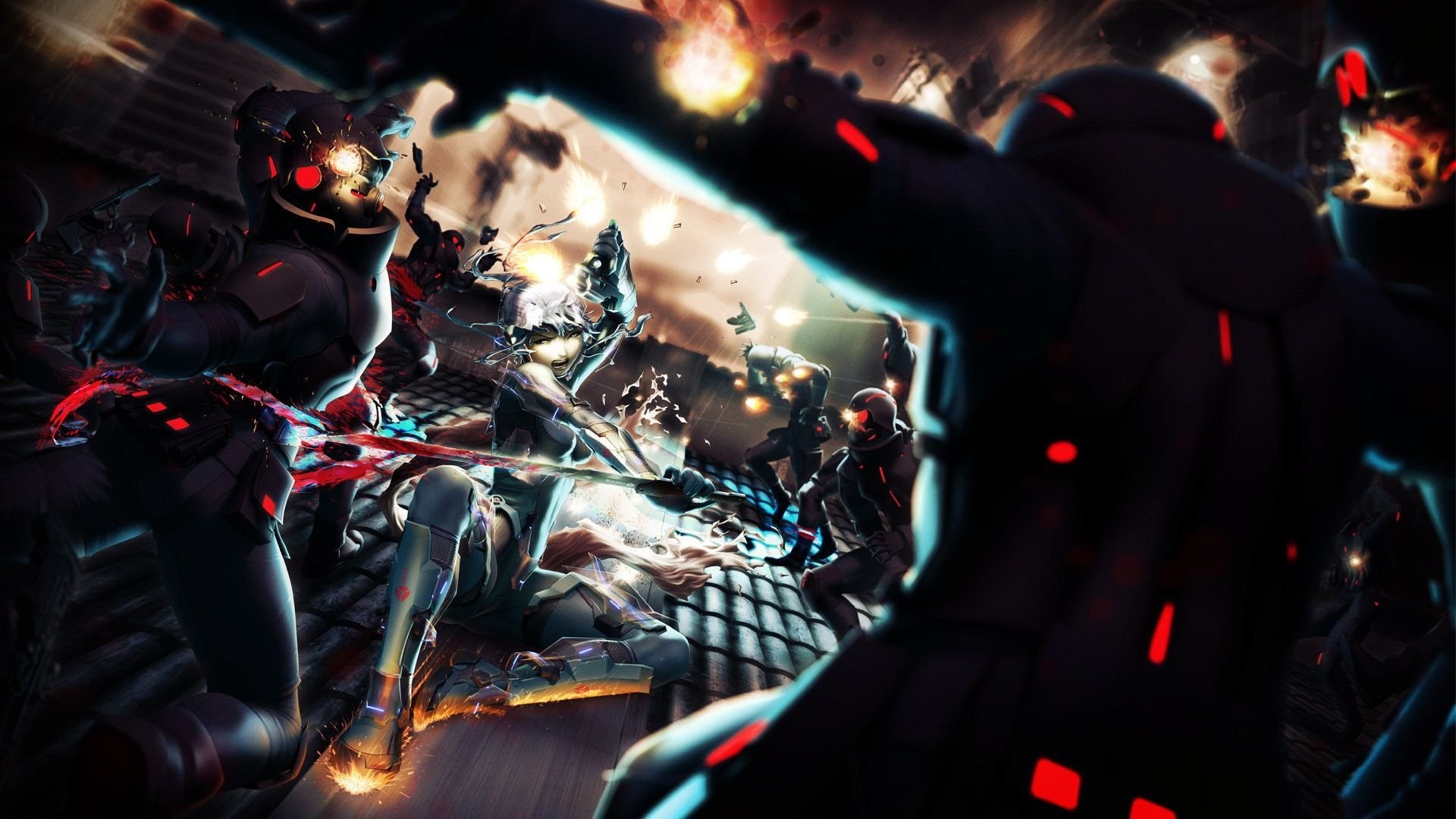 Combattimento, Spade, Fuoco, Full HD, sfondo per PC e portatile