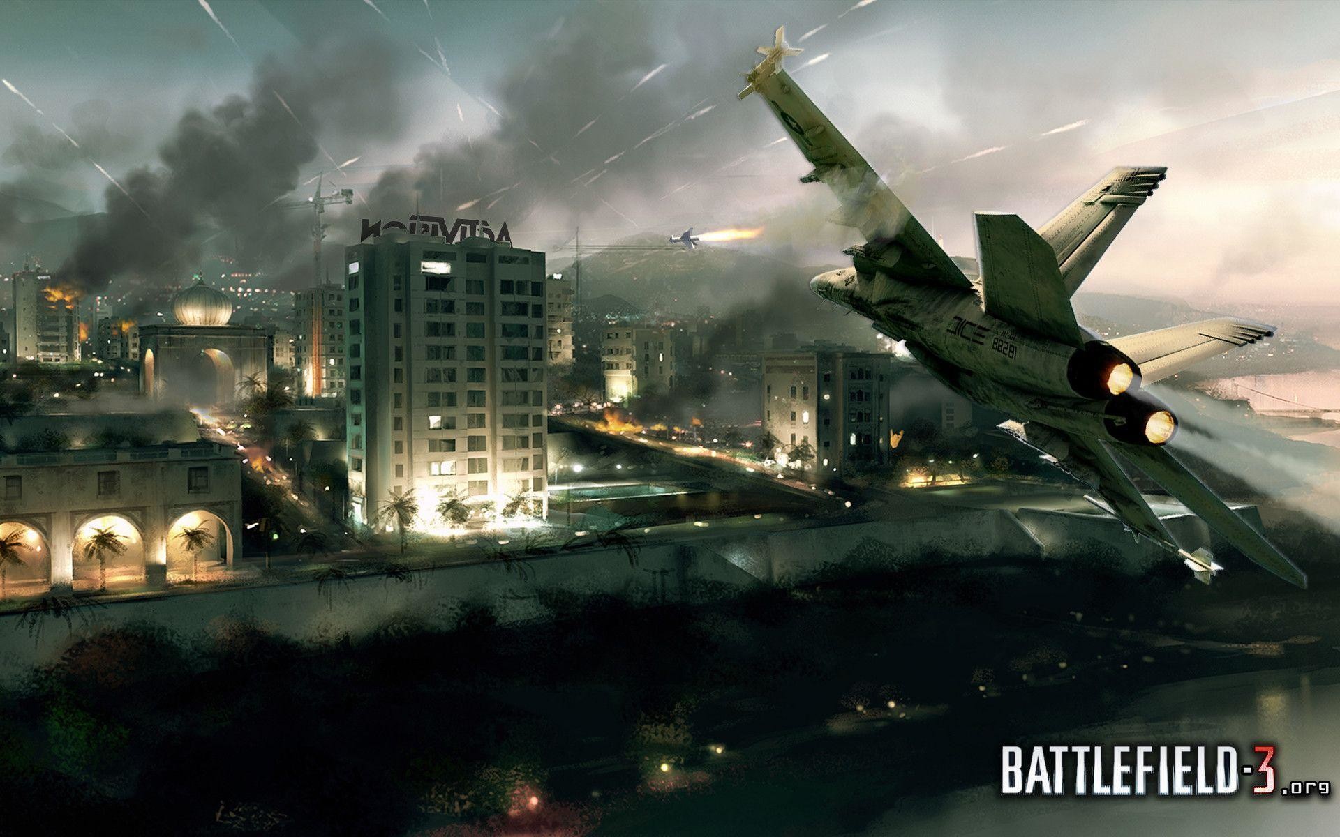 Battlefield 3, Caccia, Città, Fumo, Notte, 1920x1200, sfondo per PC