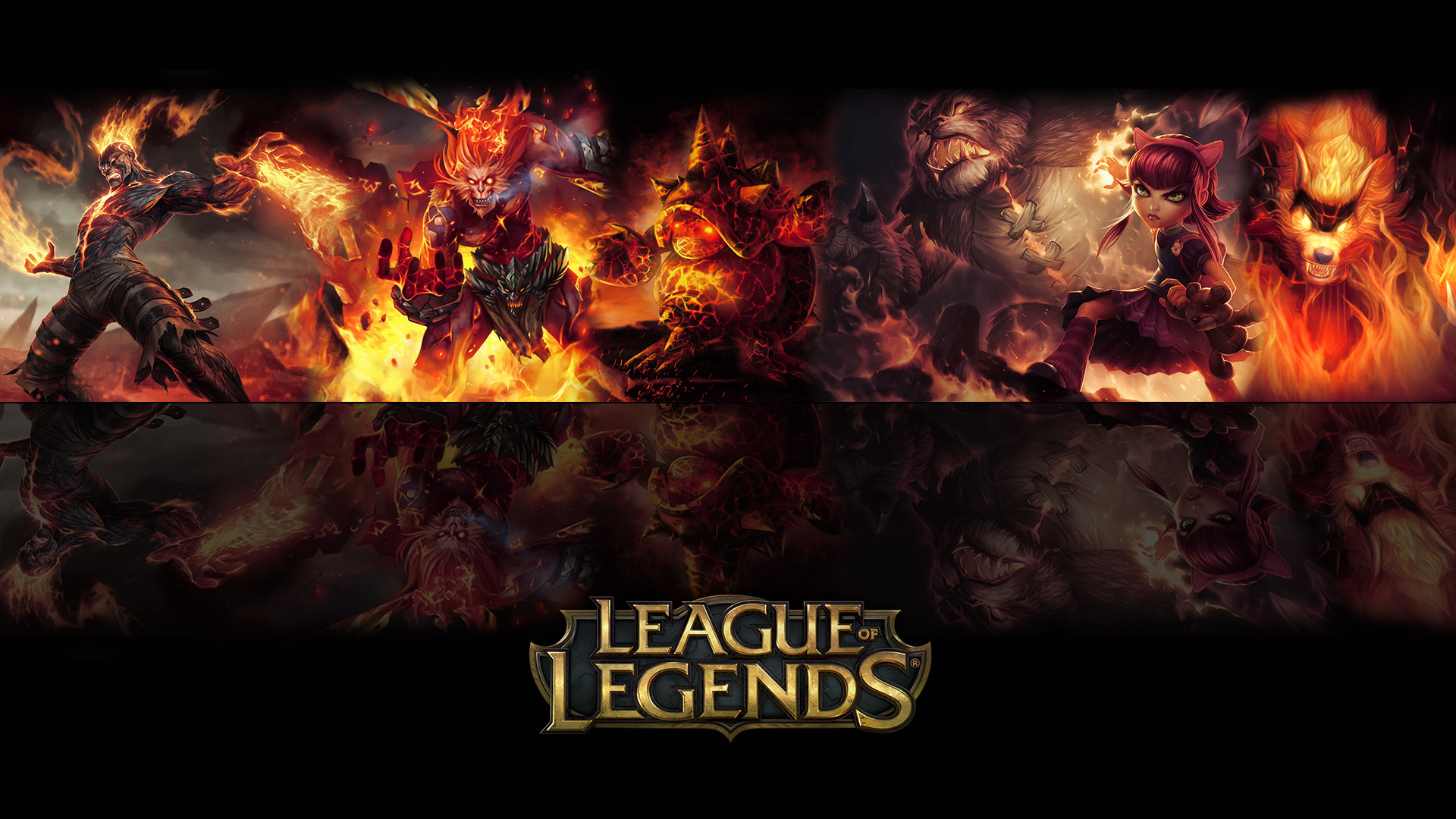 League of Legends, Annie, Brand, Campioni, Fuoco, Full HD 1080p, sfondo desktop