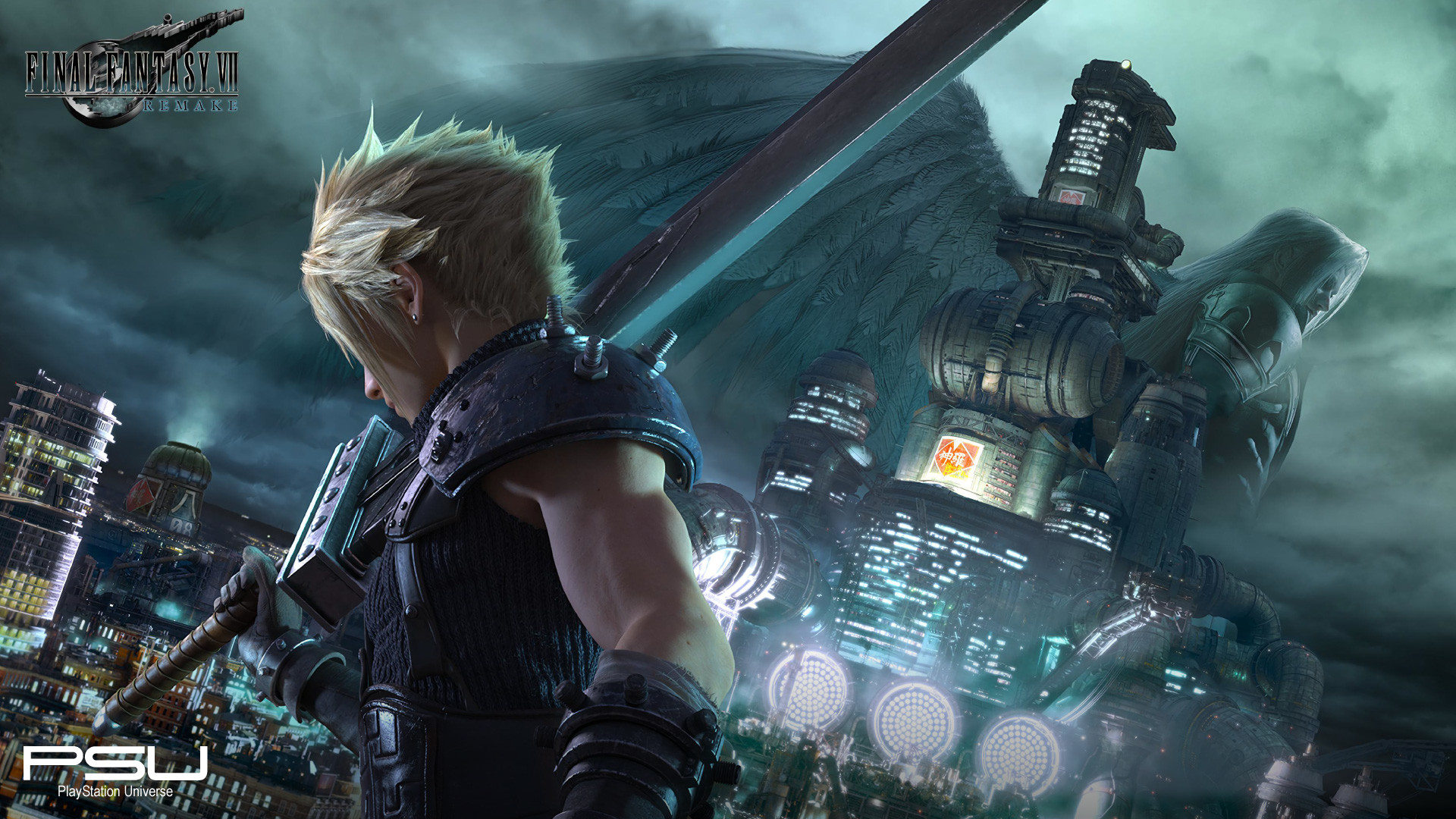 Final Fantasy VII Remake, Cloud Strife, Midgar, Spada, 1920x1080, sfondo per PC