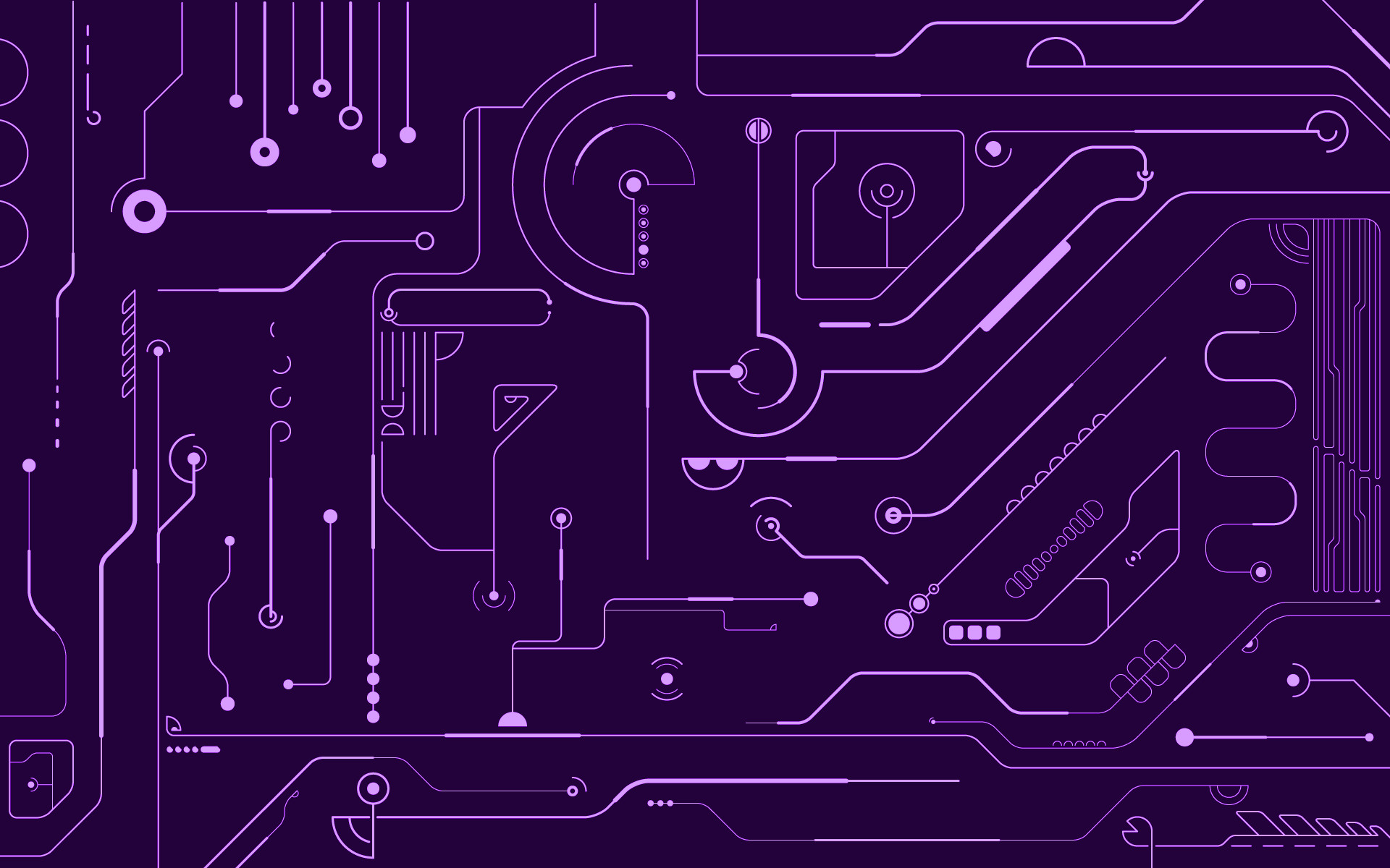 Circuito, Viola, Minimalismo, 1920x1200, immagine di sfondo