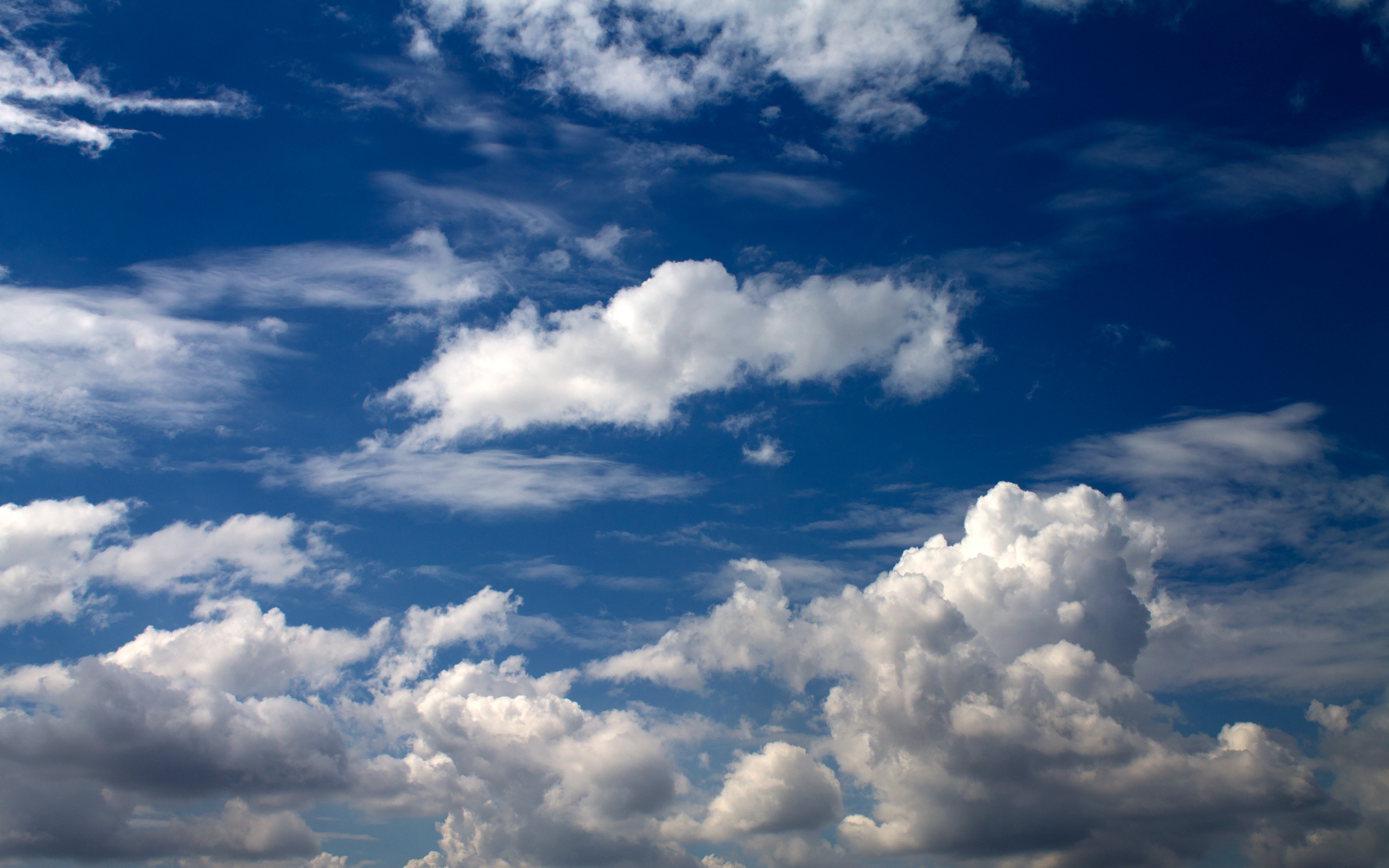 Nuvole, Cielo blu, 2560x1600, sfondo per PC