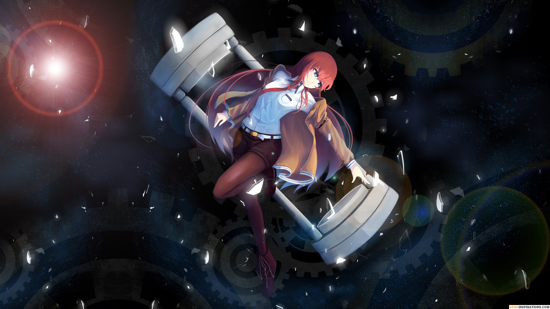 Kurisu Makise, Steins;Gate, Clessidra, Spazio, Full HD, sfondo per PC e portatile