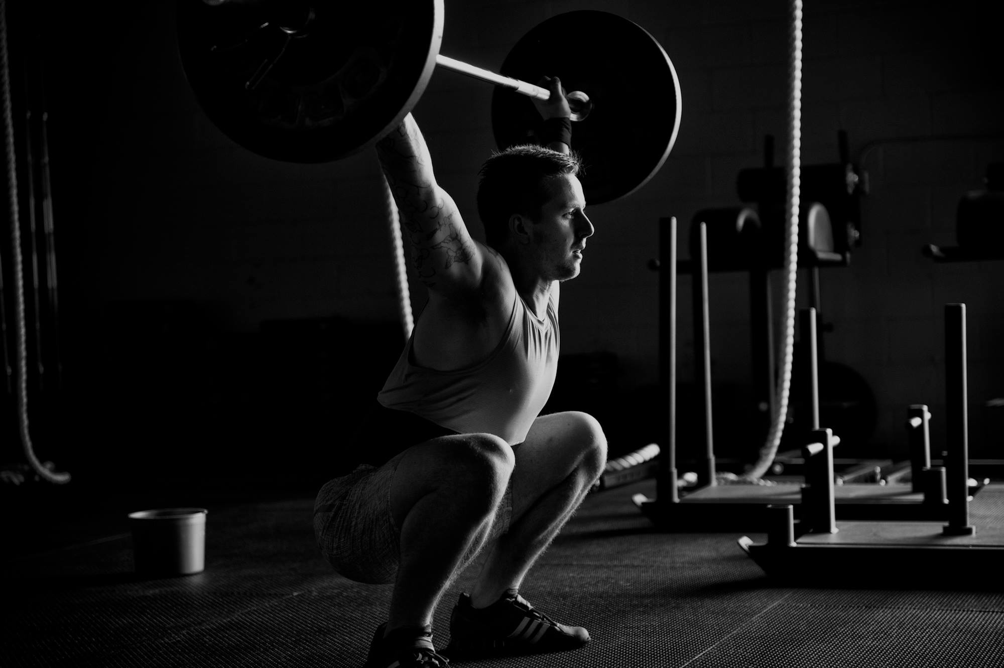 Kettlebell, Squat, Bianco e nero, Palestra, Full HD, sfondo per PC