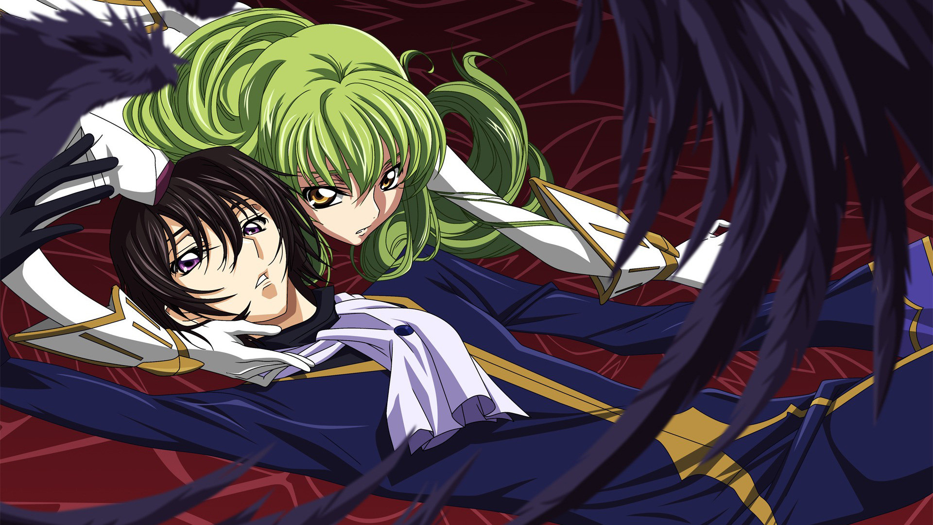 Lelouch Lamperouge, C.C., Code Geass, Mantello, 16:9 Full HD, sfondo widescreen