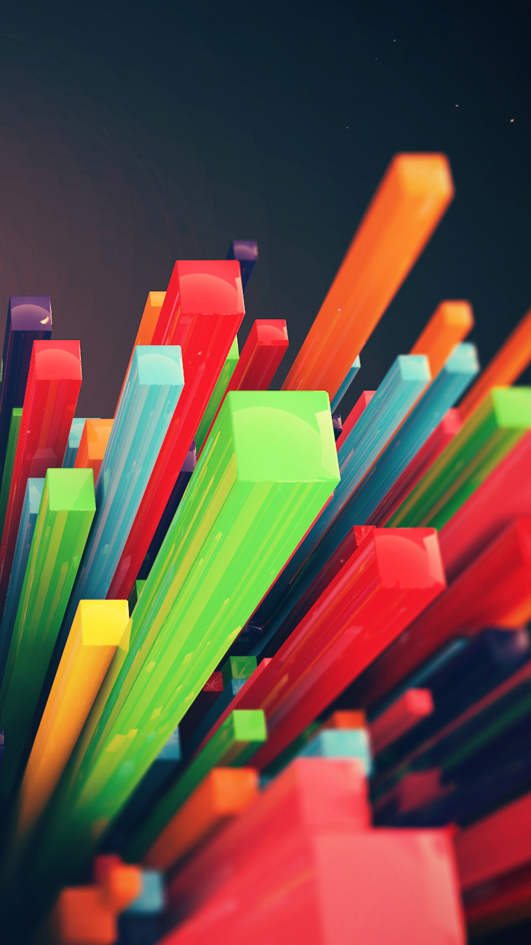 Barre 3D, Colori, Astratto, Full HD, schermata di blocco Samsung