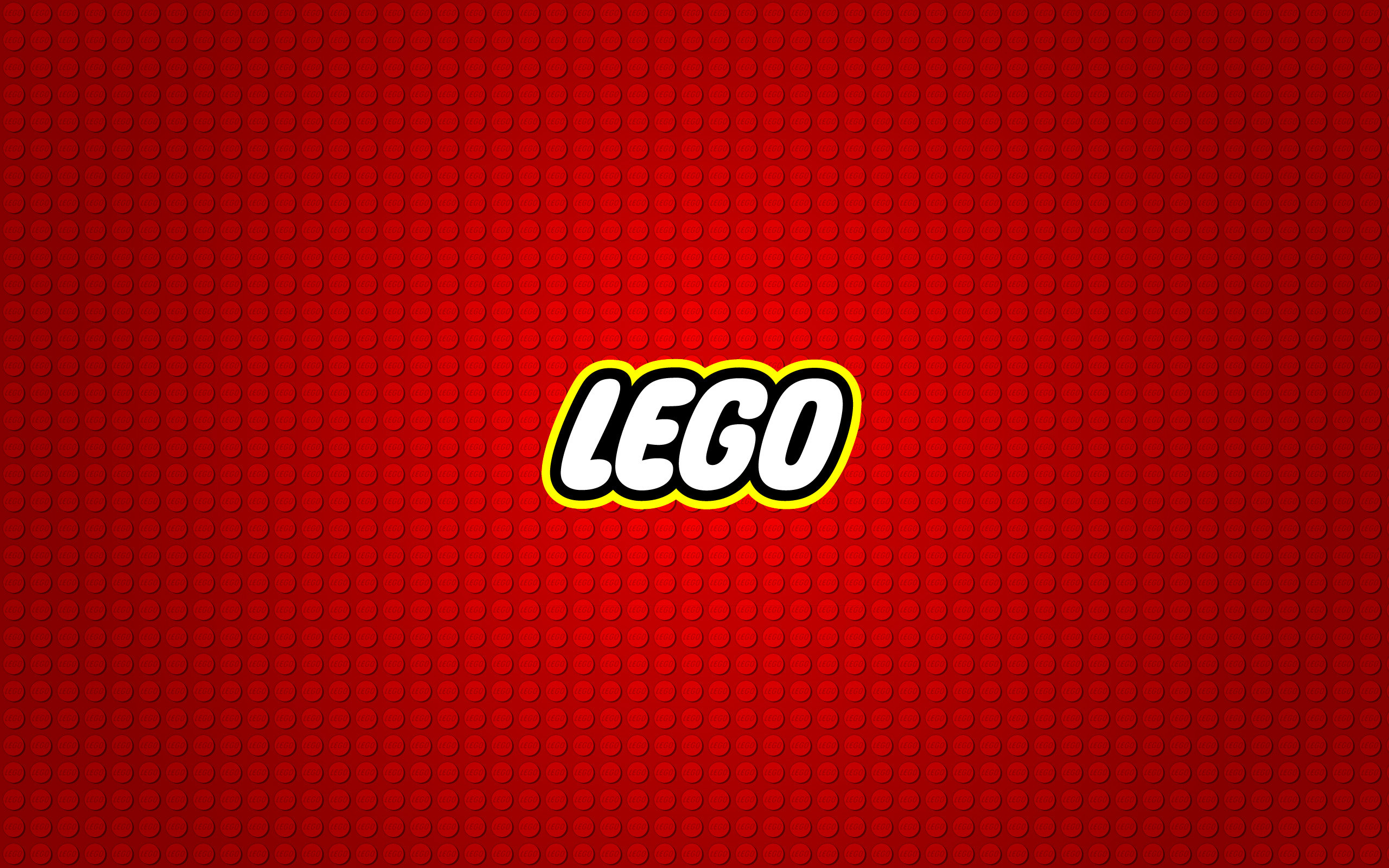 Logo LEGO, LEGO, Piastra rossa, 16:10 2K, sfondo widescreen