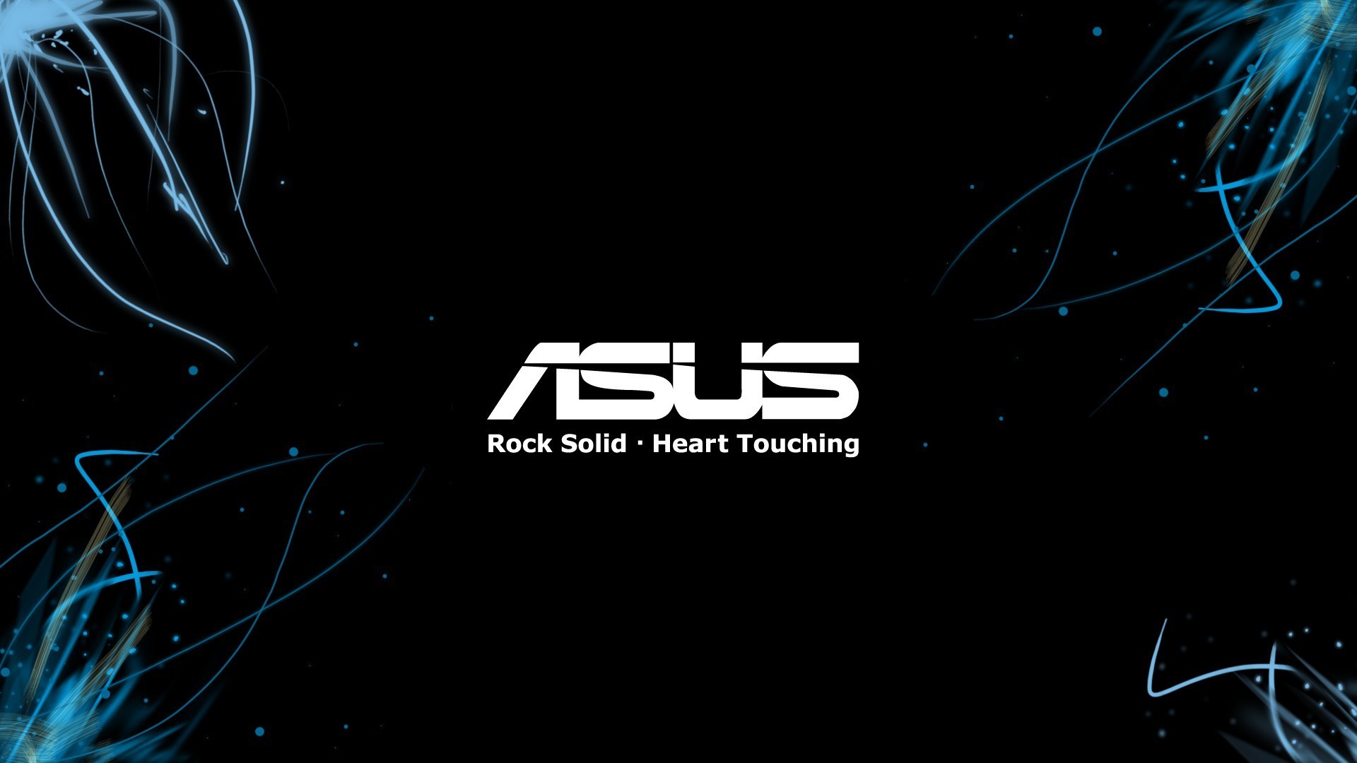 ASUS, Logo, Rock Solid Heart Touching, Nero, Full HD, sfondo per PC