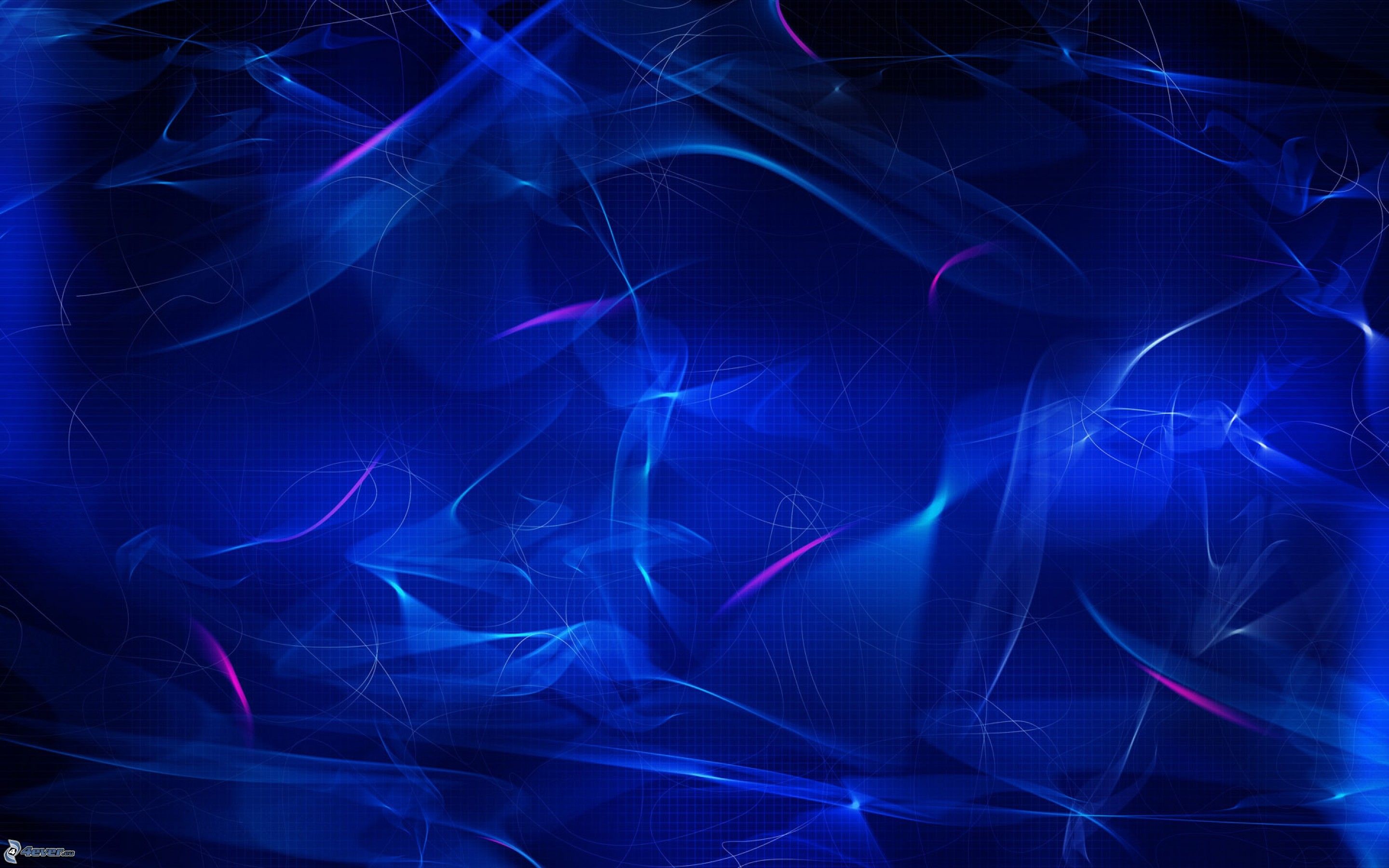 Astratto, Fumo, Blu, 2K, wallpaper desktop