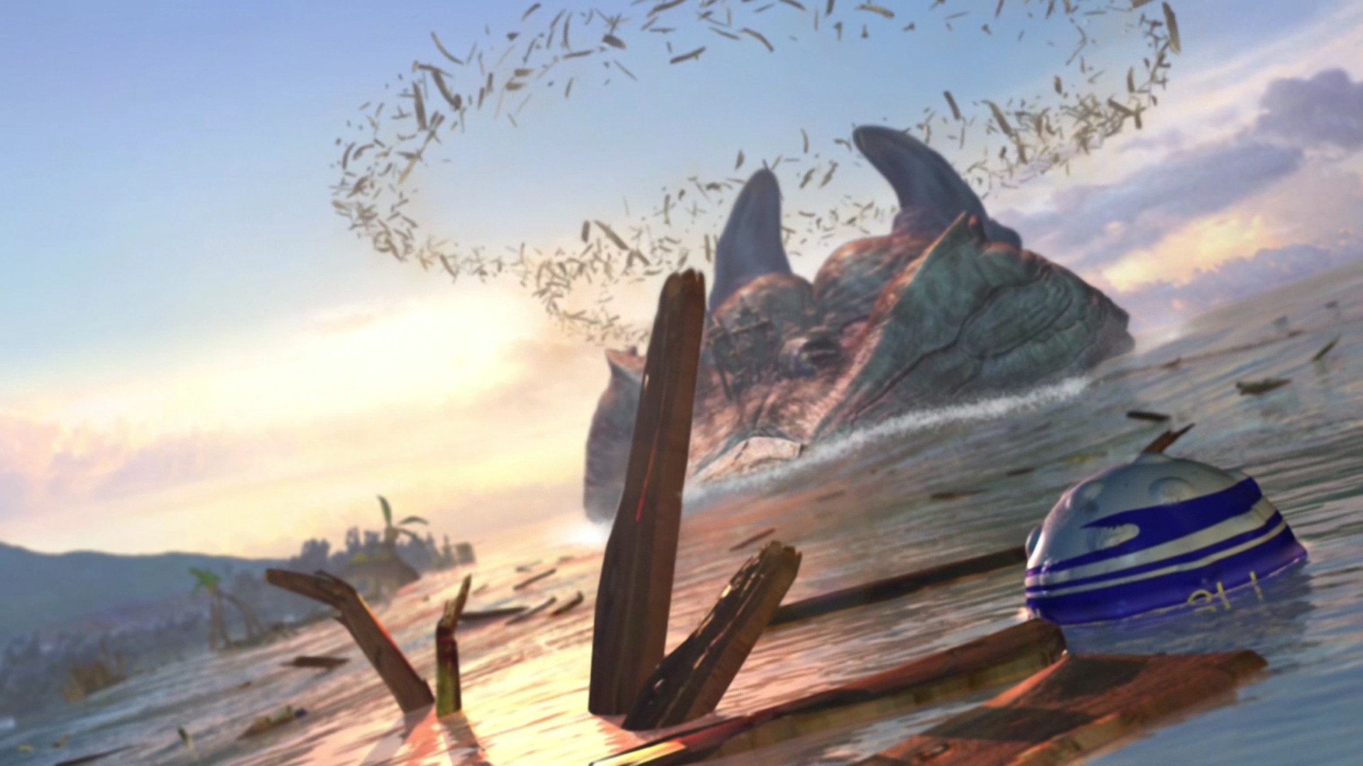 Sin, Final Fantasy X, Mare, Rovine, 1920x1080, sfondo per PC