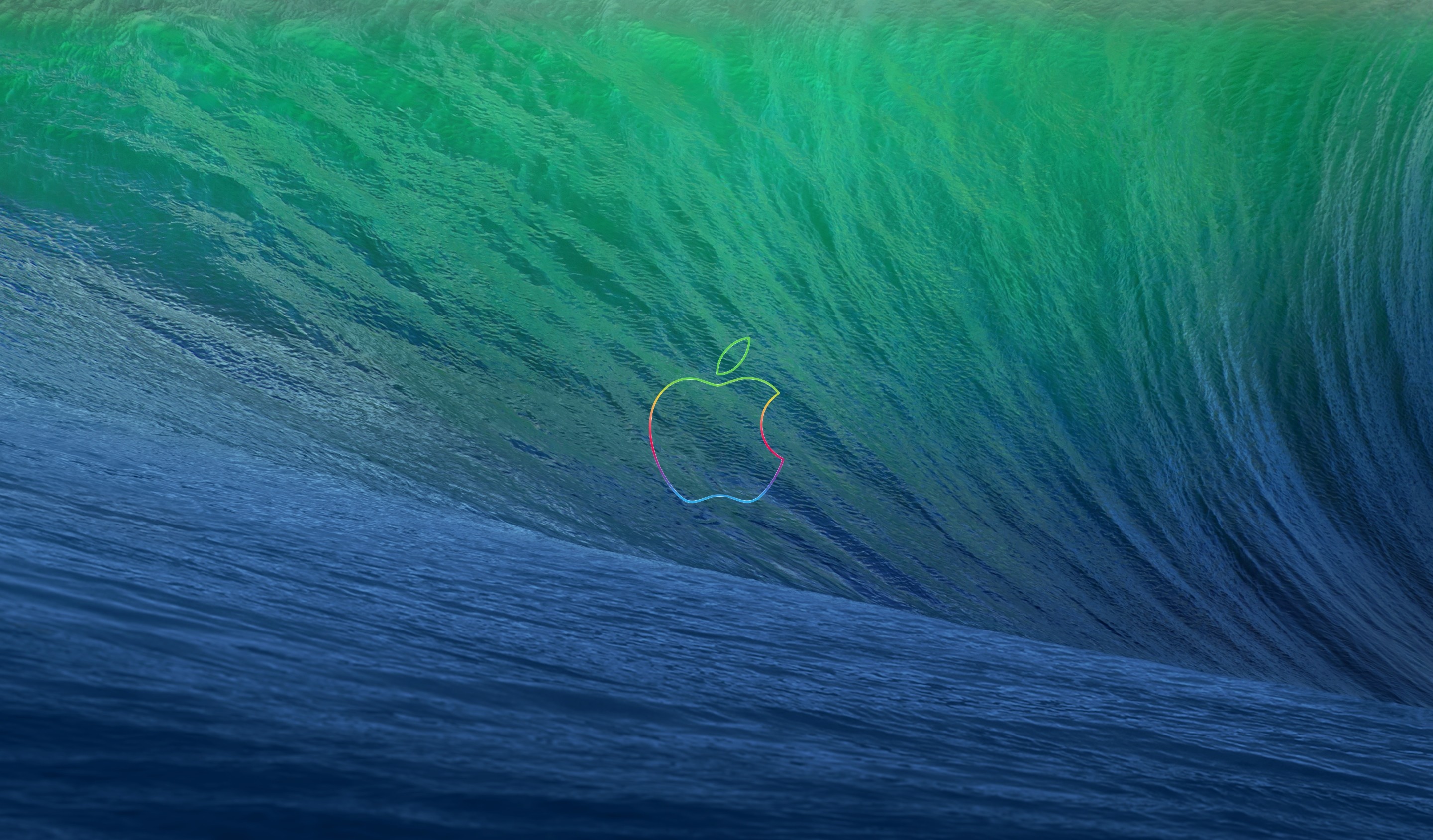OS X Mavericks, Onda, Logo Apple, immagine di sfondo iOS 9