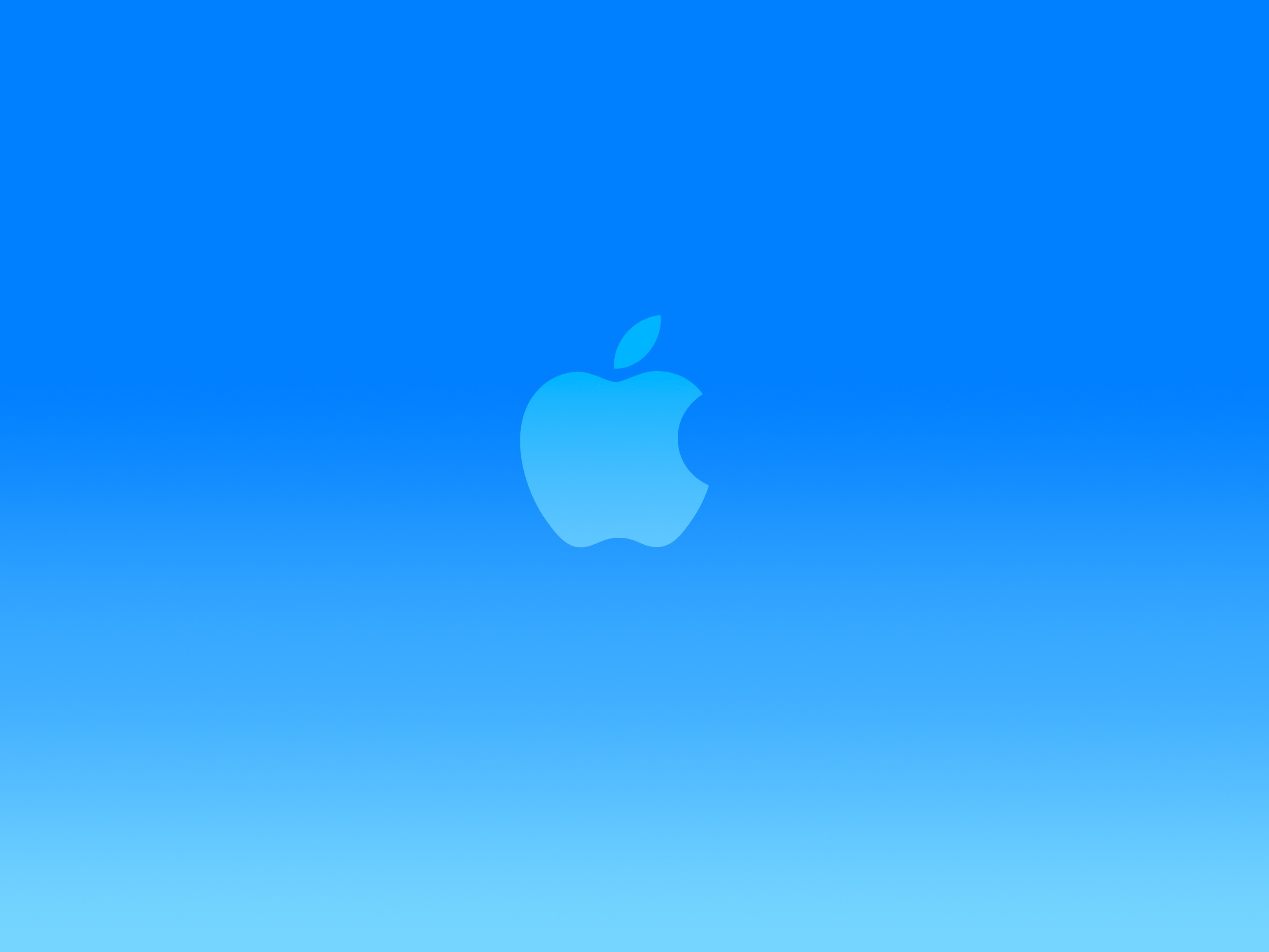 Logo Apple, Apple, Blu, Minimalismo, 2K, sfondo per iPad e tablet
