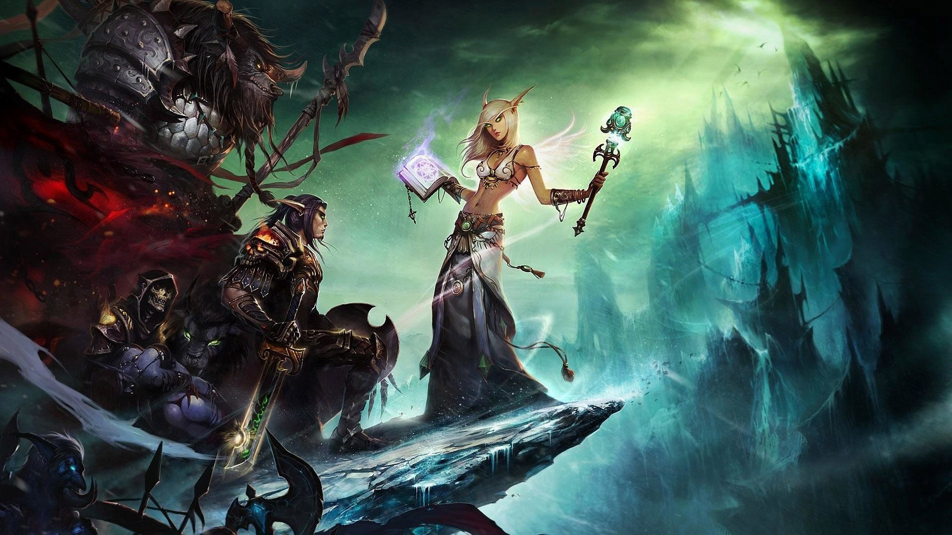 Jaina Marefiero, World of Warcraft: Wrath of the Lich King, World of Warcraft, Maga, Ghiaccio, sfondo 1080p