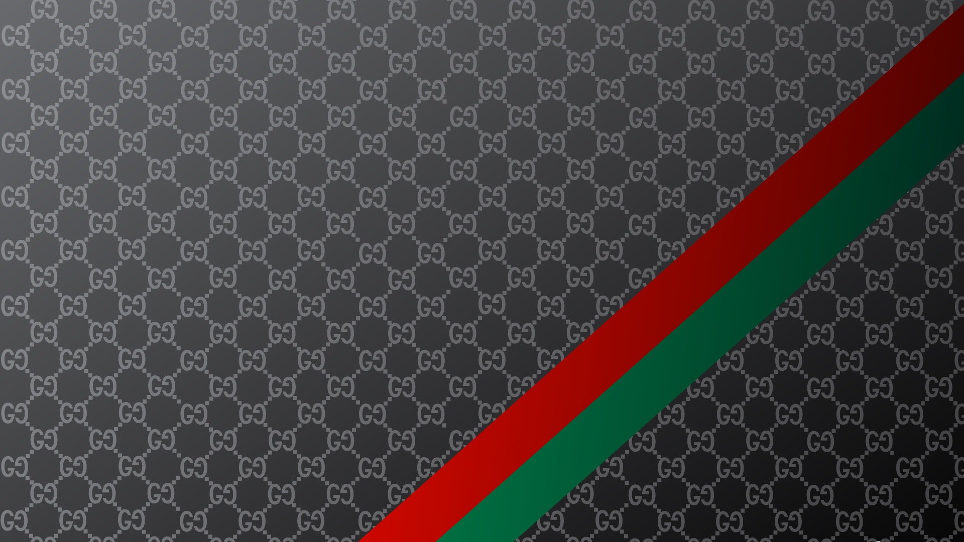 Gucci, Monogramma GG, Banda web, Grigio, Full HD 1080p, sfondo desktop
