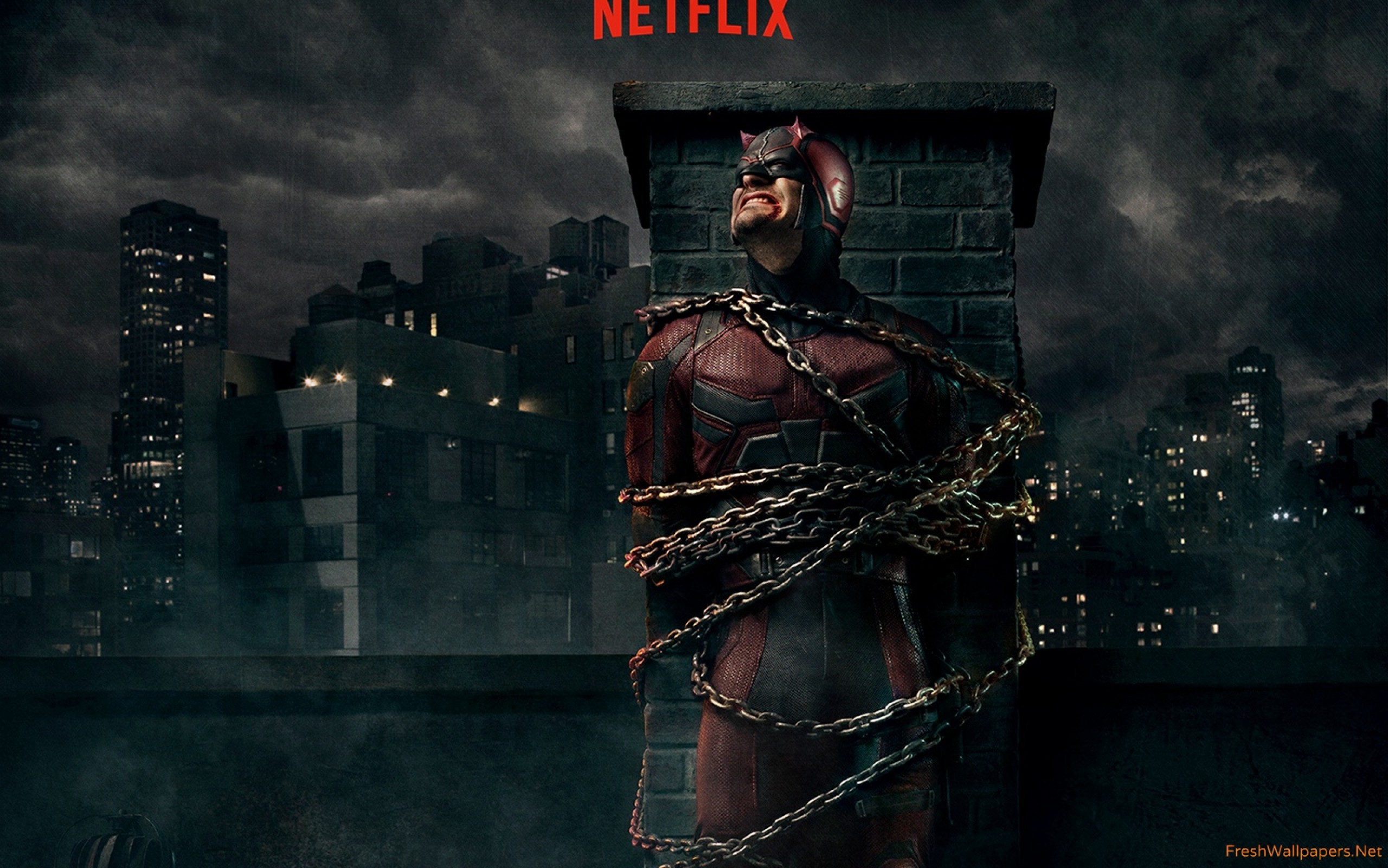 Daredevil, Netflix, Catene, Tetto, 2560x1600, sfondo MacBook Pro