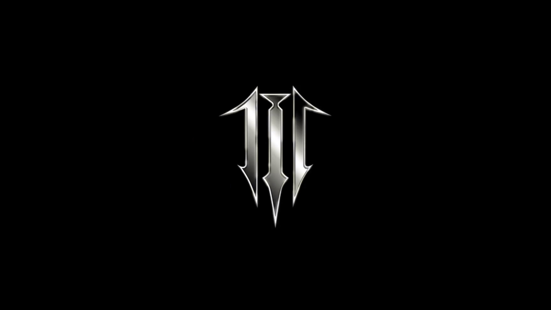 Kingdom Hearts III, Simbolo III, Logo, Sfondo nero, 1920x1080, wallpaper desktop