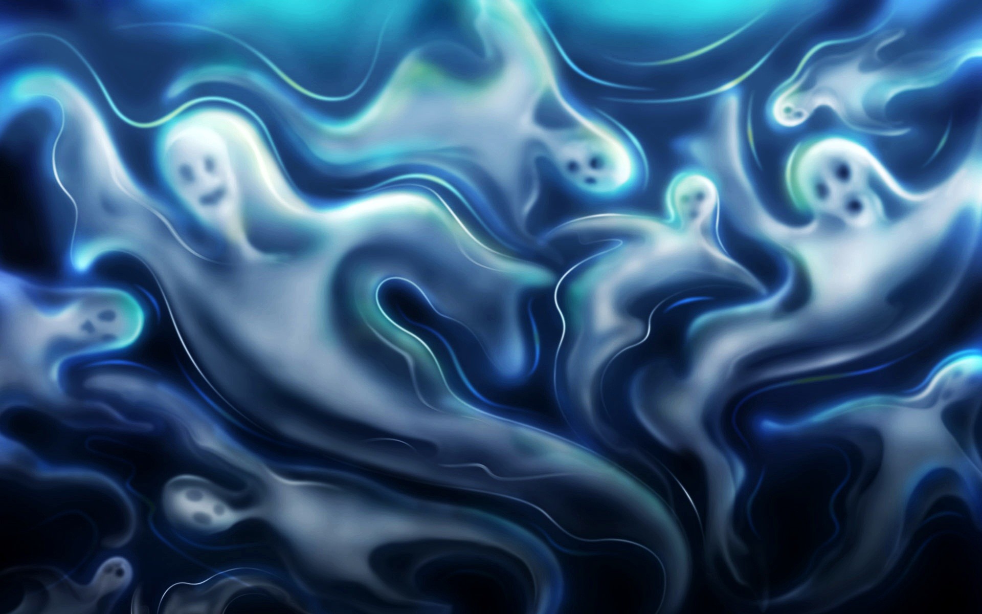 Fantasmi, Vortice, Blu, Astratto, 1920x1200, immagine di sfondo