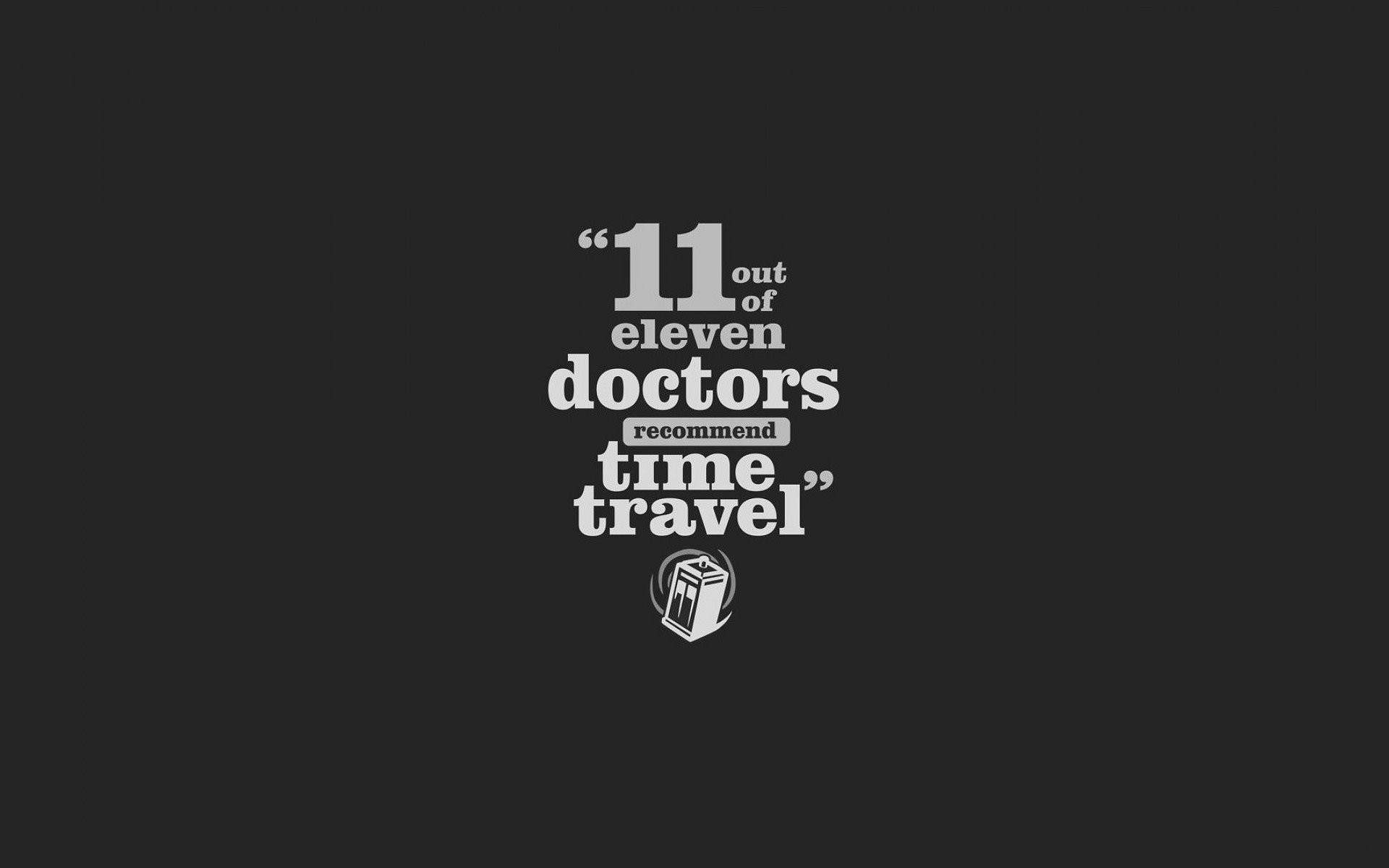 TARDIS, Doctor Who, Citazione, Tipografia, Viaggio nel tempo, 1920x1200, sfondo MacBook Pro