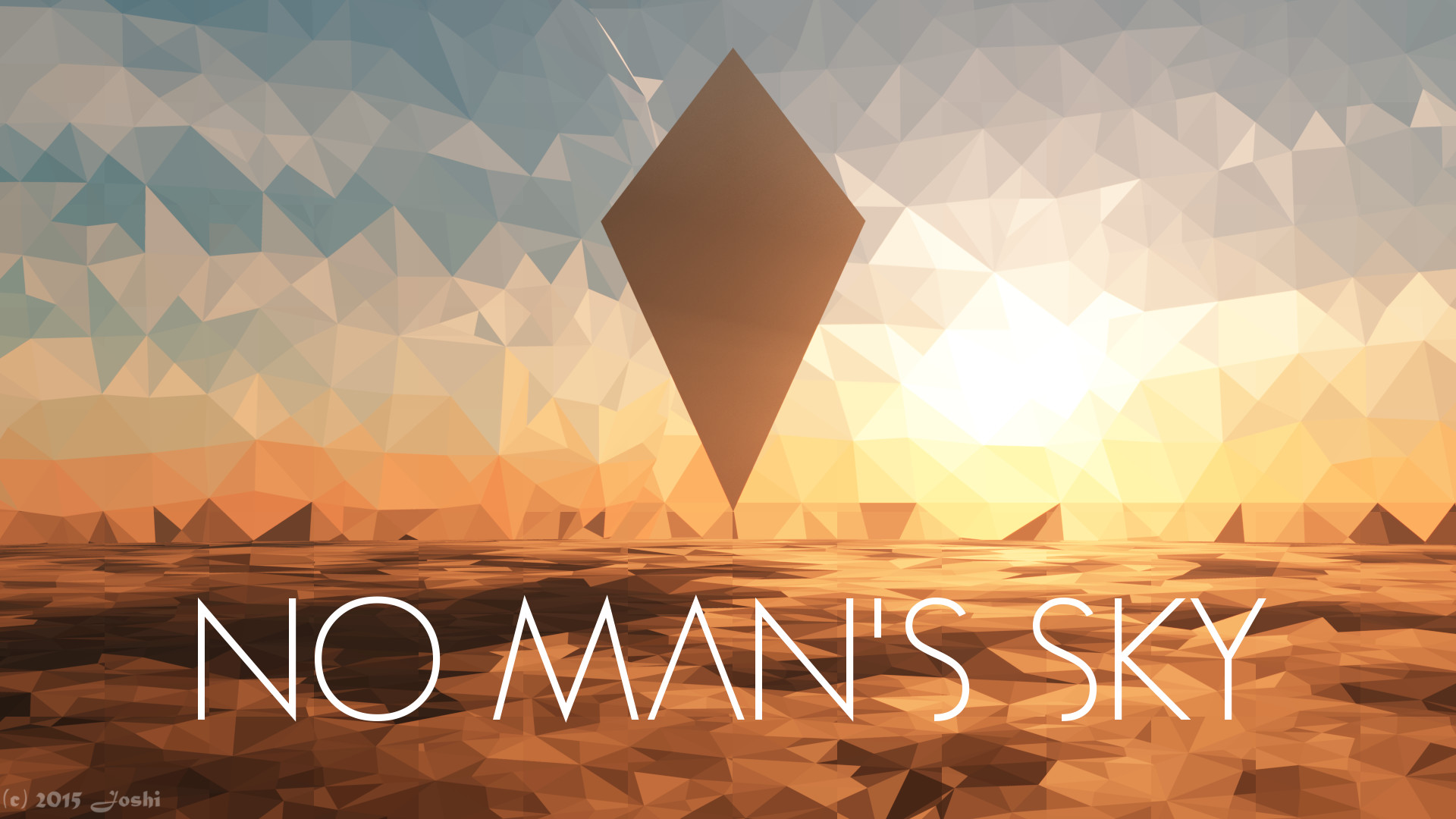 No Man's Sky, Atlas, Low poly, Logo, 1920x1080, immagine di sfondo