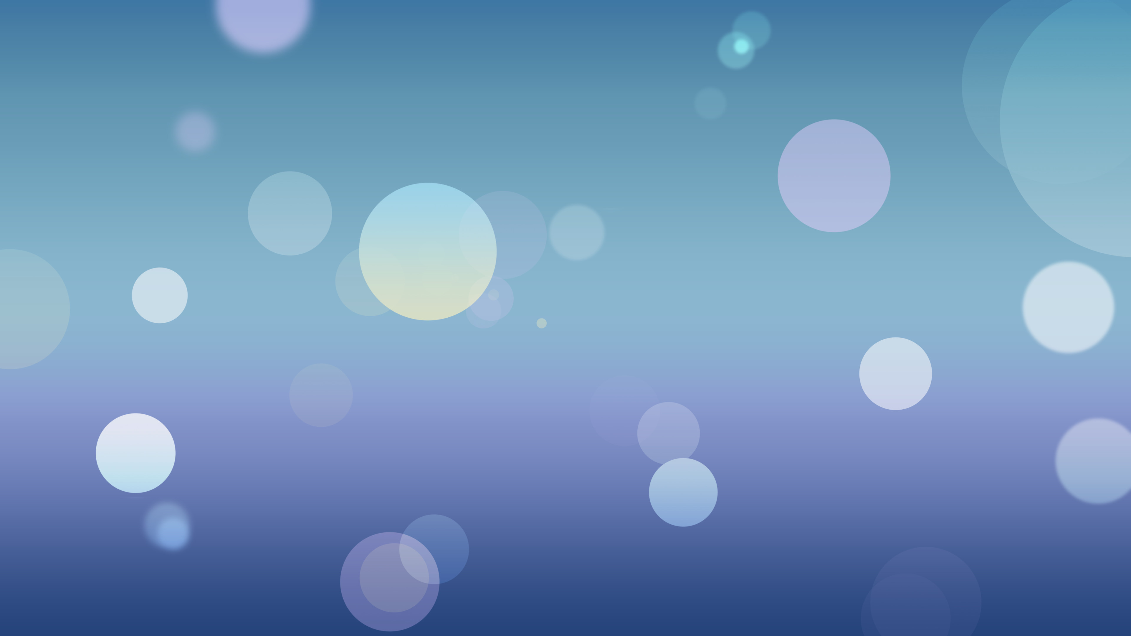 iOS 7, Bokeh, Bolle, Azzurro, 4K, sfondo per PC