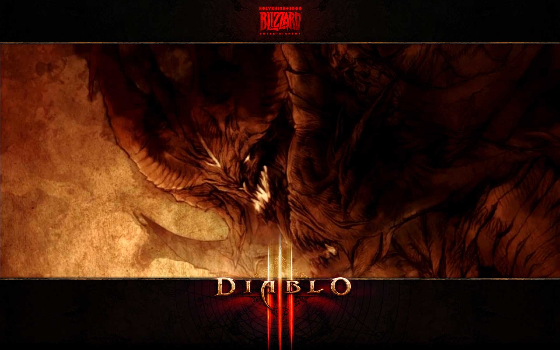 Diablo, Diablo III, Logo, Seppia, 1920x1200, sfondo MacBook Pro