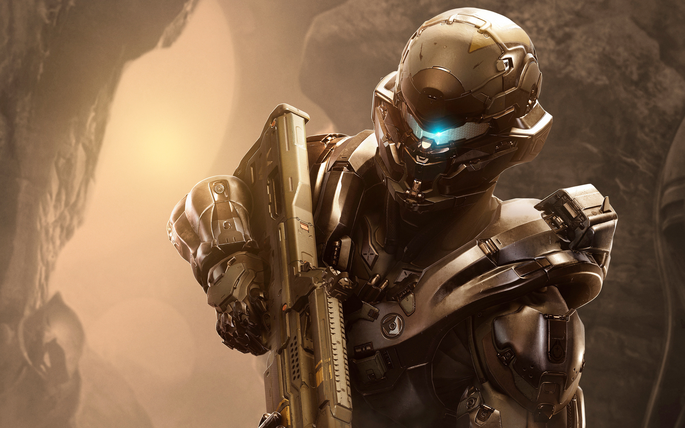 Spartan Locke, Halo 5: Guardians, Armatura, Fucile, 2K, sfondo per portatile