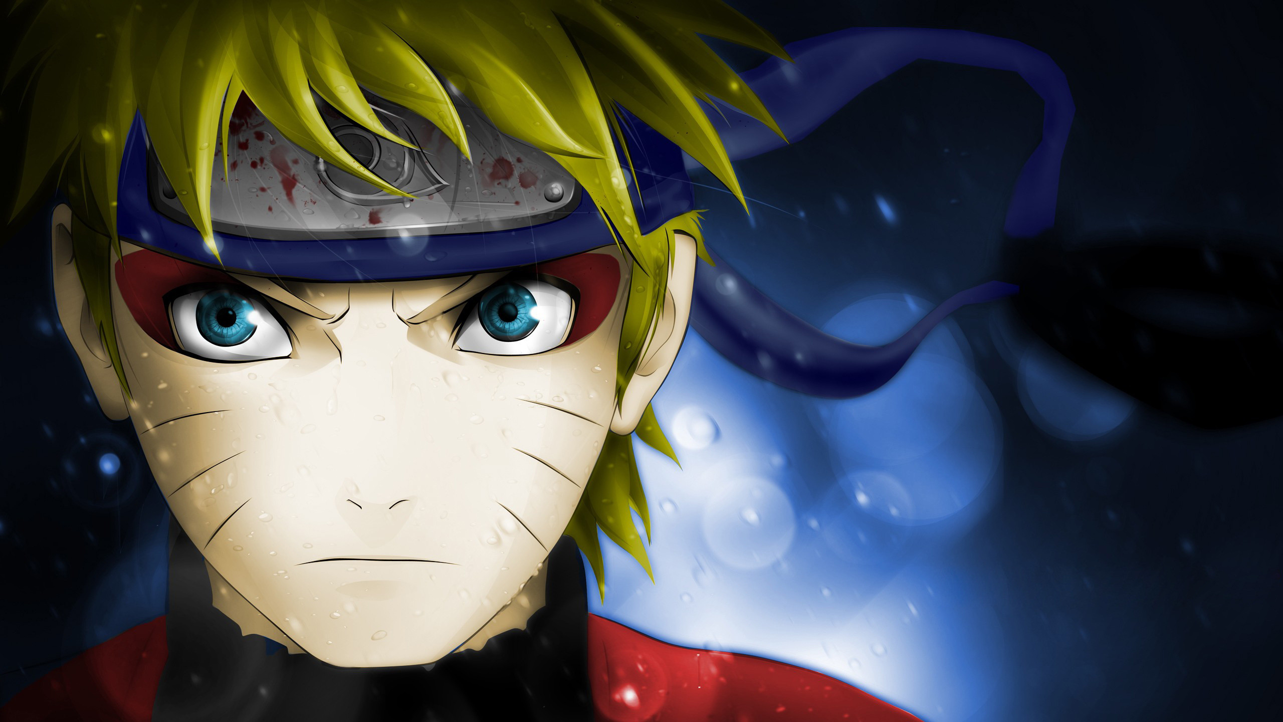 Naruto Uzumaki, Coprifronte, Naruto, Primo piano, 16:9 2K, wallpaper widescreen