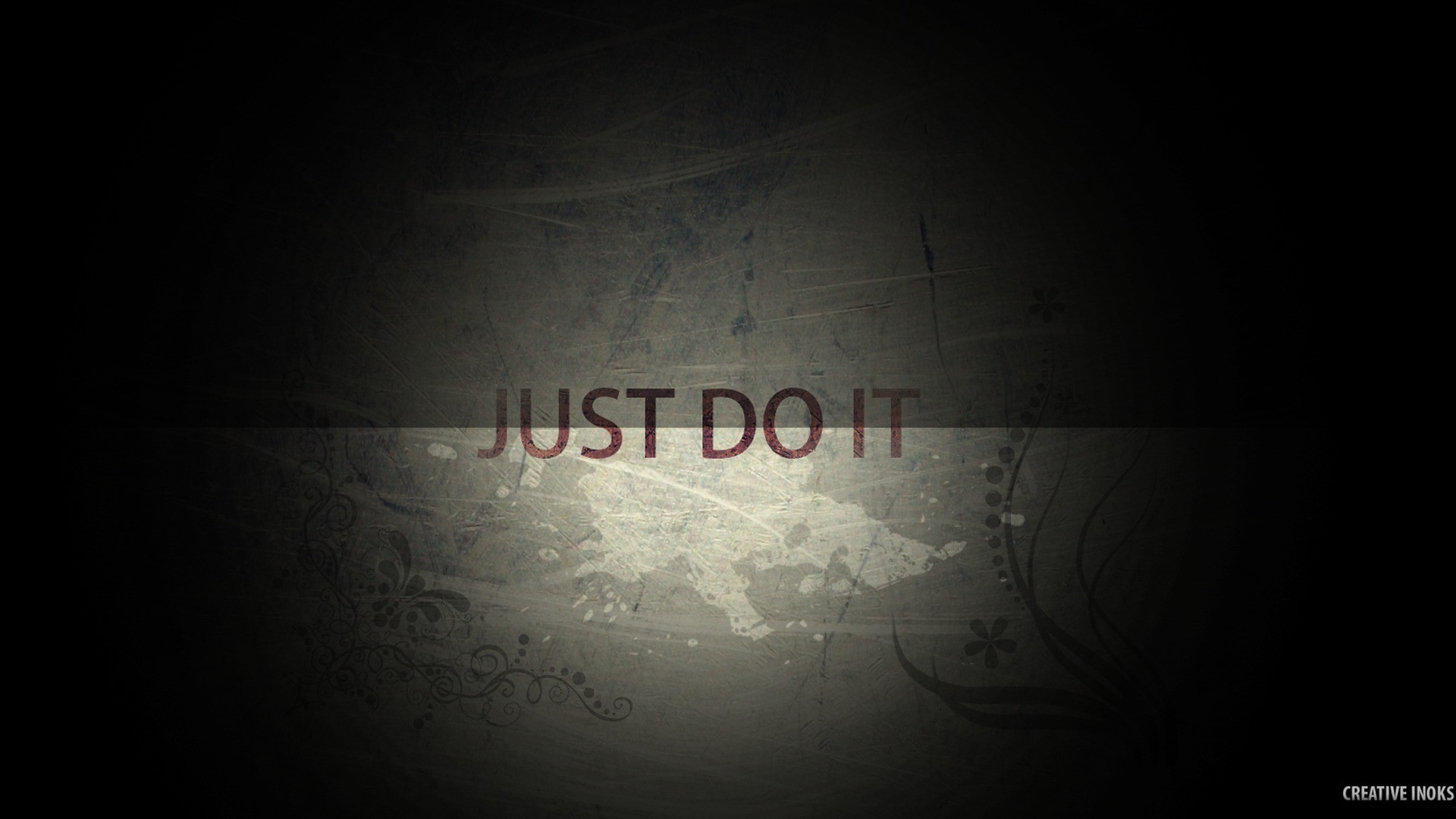 Just Do It, Tipografia, Mappa, Sfondo scuro, Vintage, 1920x1080, wallpaper desktop
