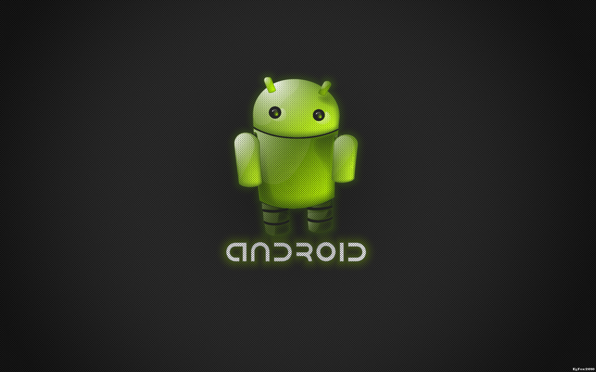 Android, Logo, Bugdroid, Sfondo grigio, Full HD, wallpaper per computer